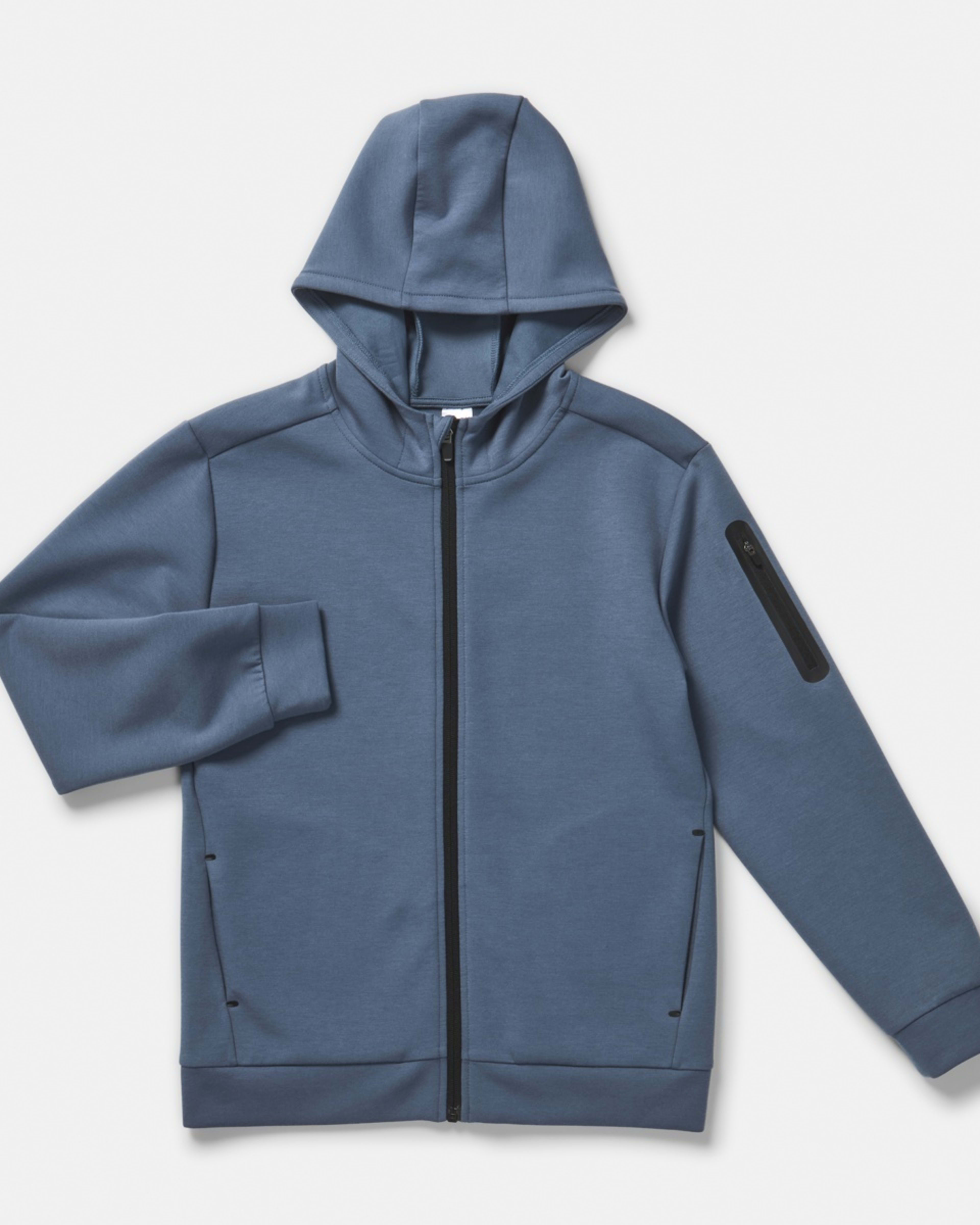 9 Active Kids Zip Through Hoodie Vintg Blue, 9 of 10