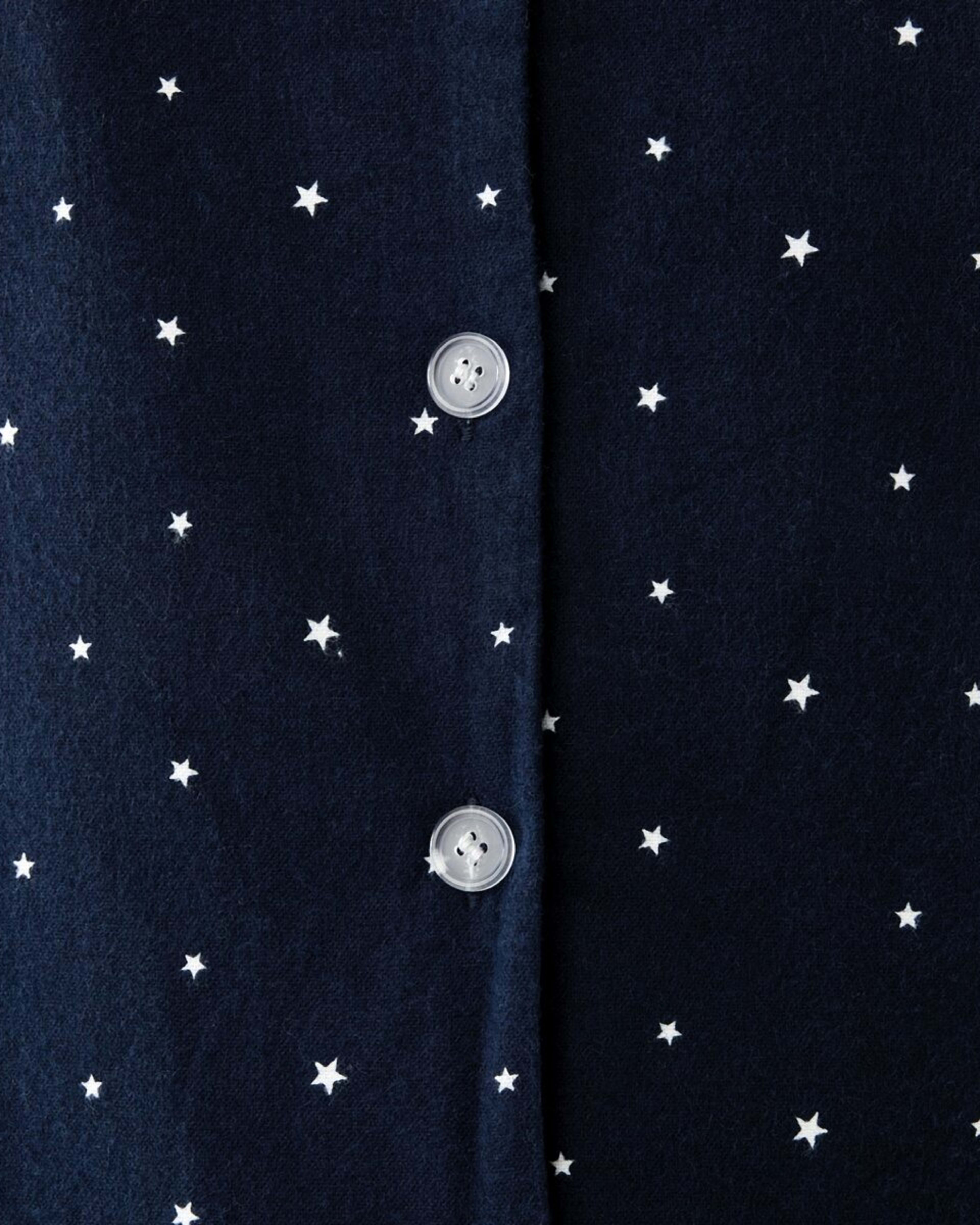 6 Flannel Pyjama Set Sml Star, 6 of 7