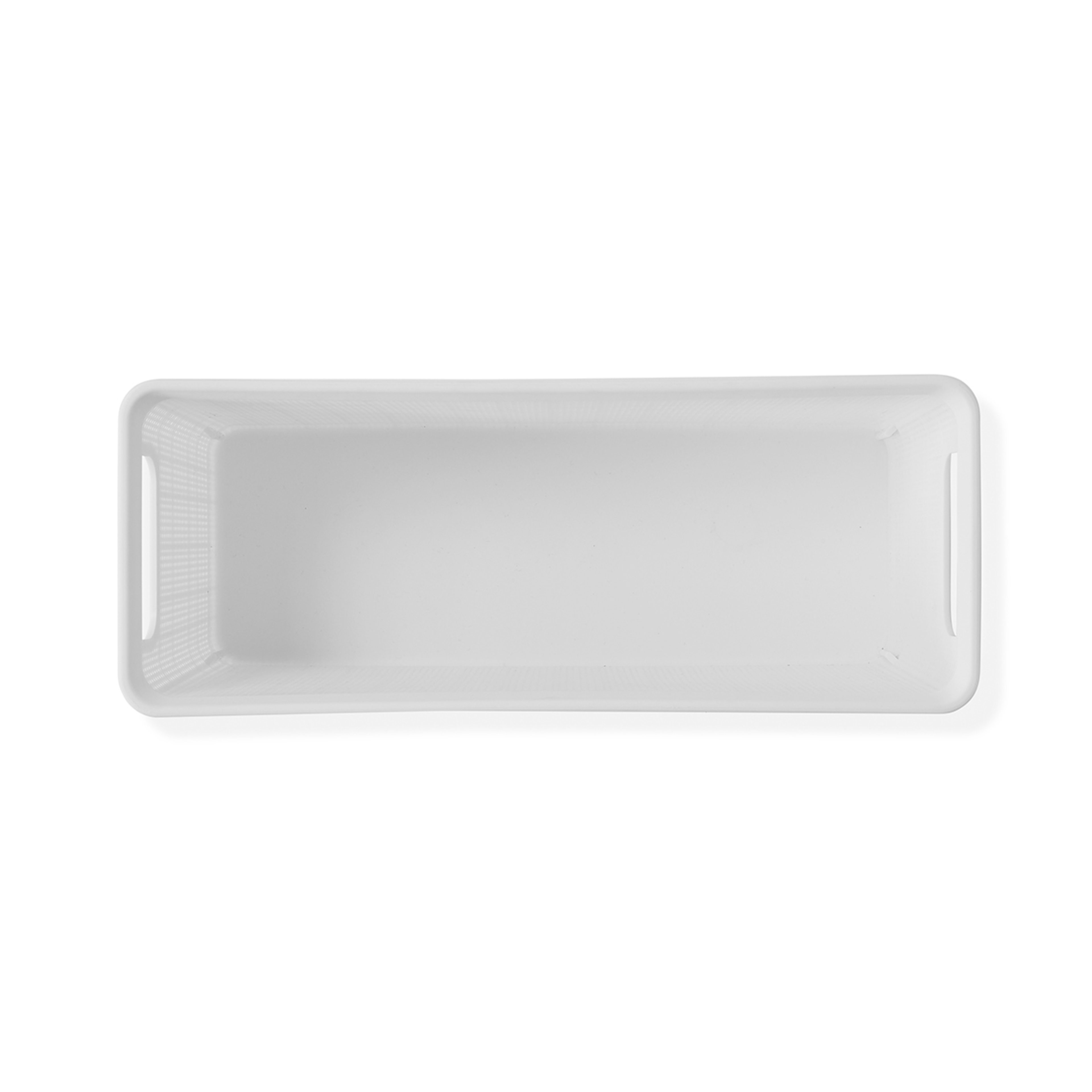 8 4.5L Linen Weave Rectangle Basket - White, 8 of 8