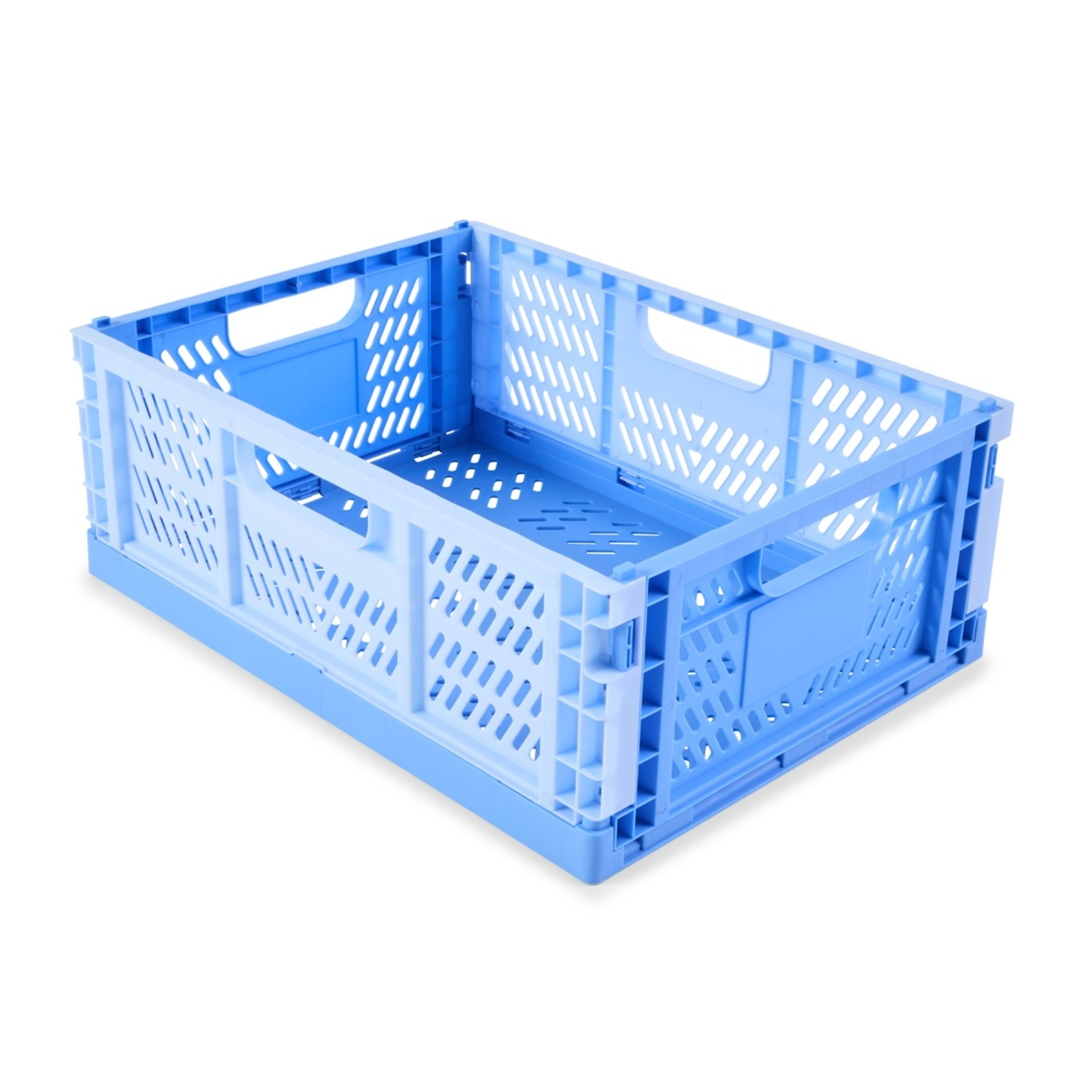 4 15L Collapsible Crate - Medium, Blue, 4 of 10