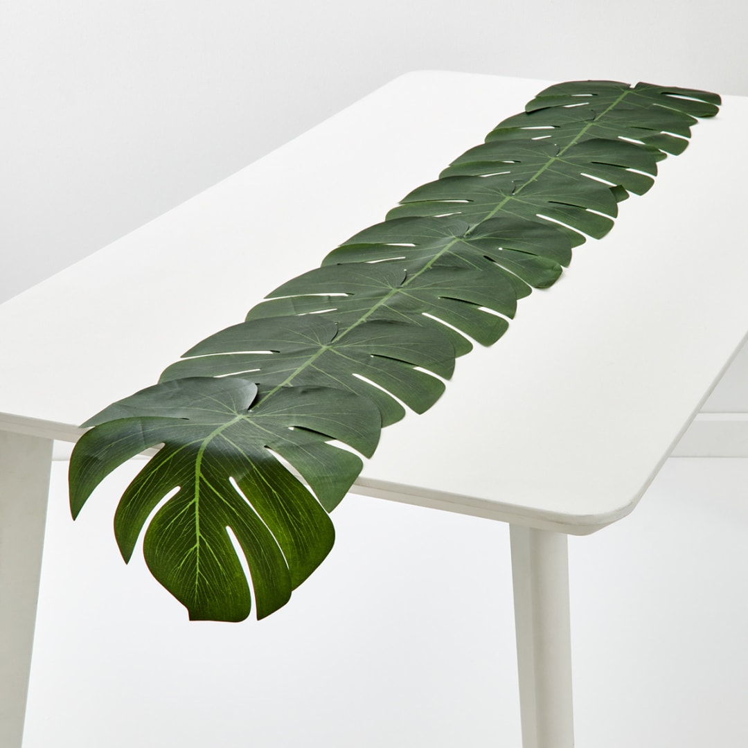 Artificial Palm Leaf Table Runner Kmart