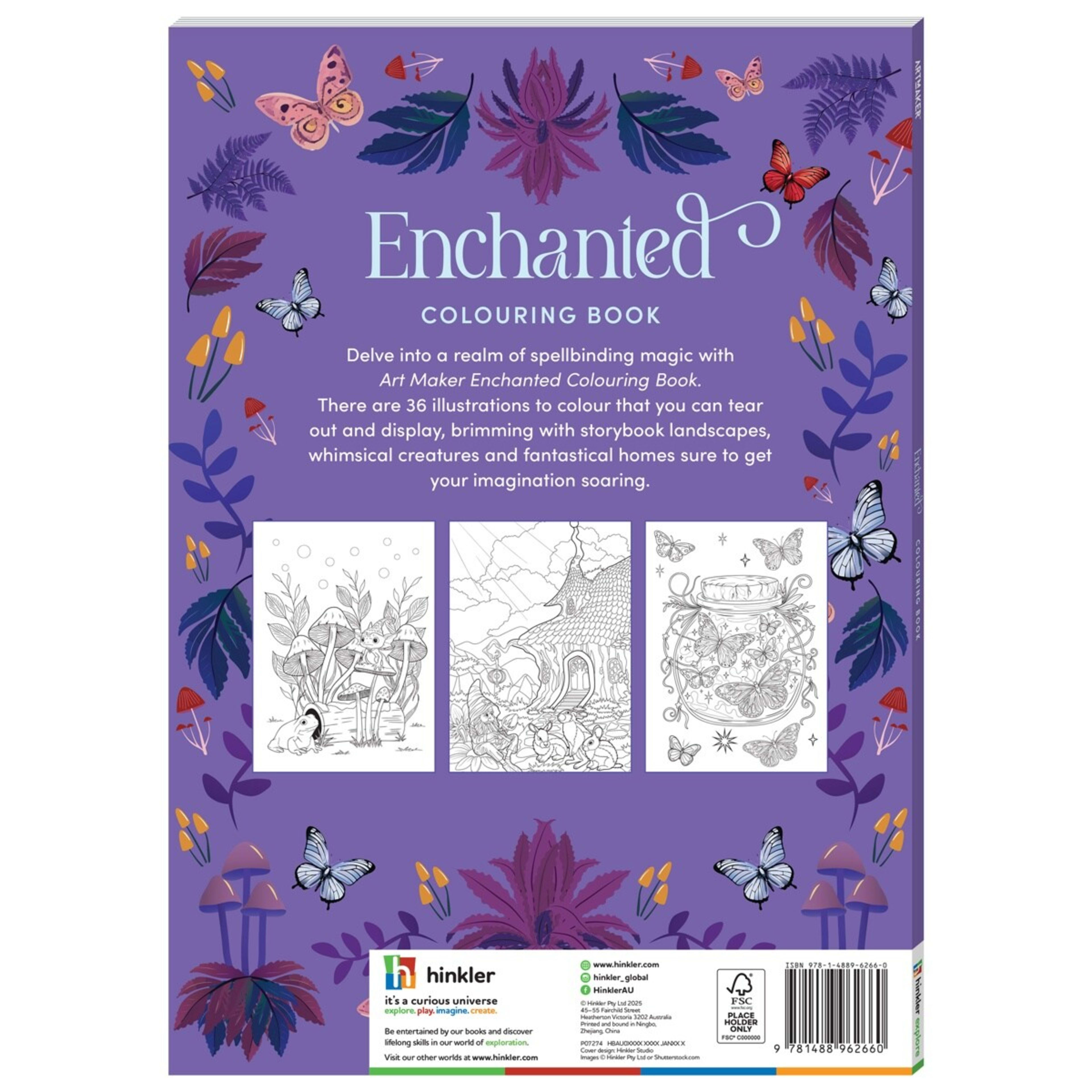2 Art Maker Enchanted Colouring Book - Book, 2 of 5