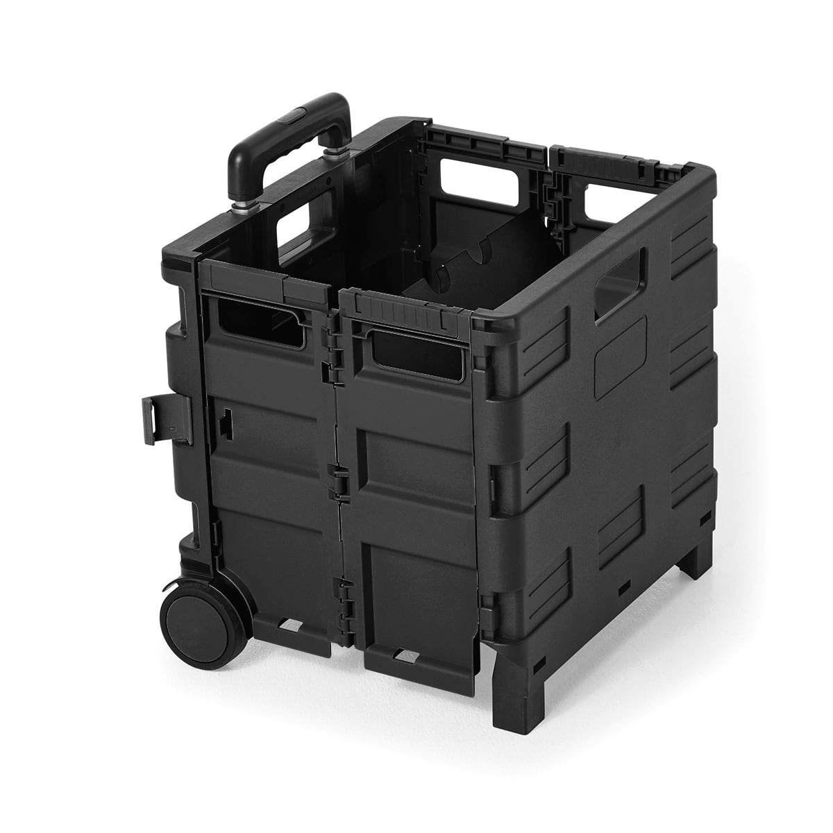 Collapsible Trolley Box Black Kmart