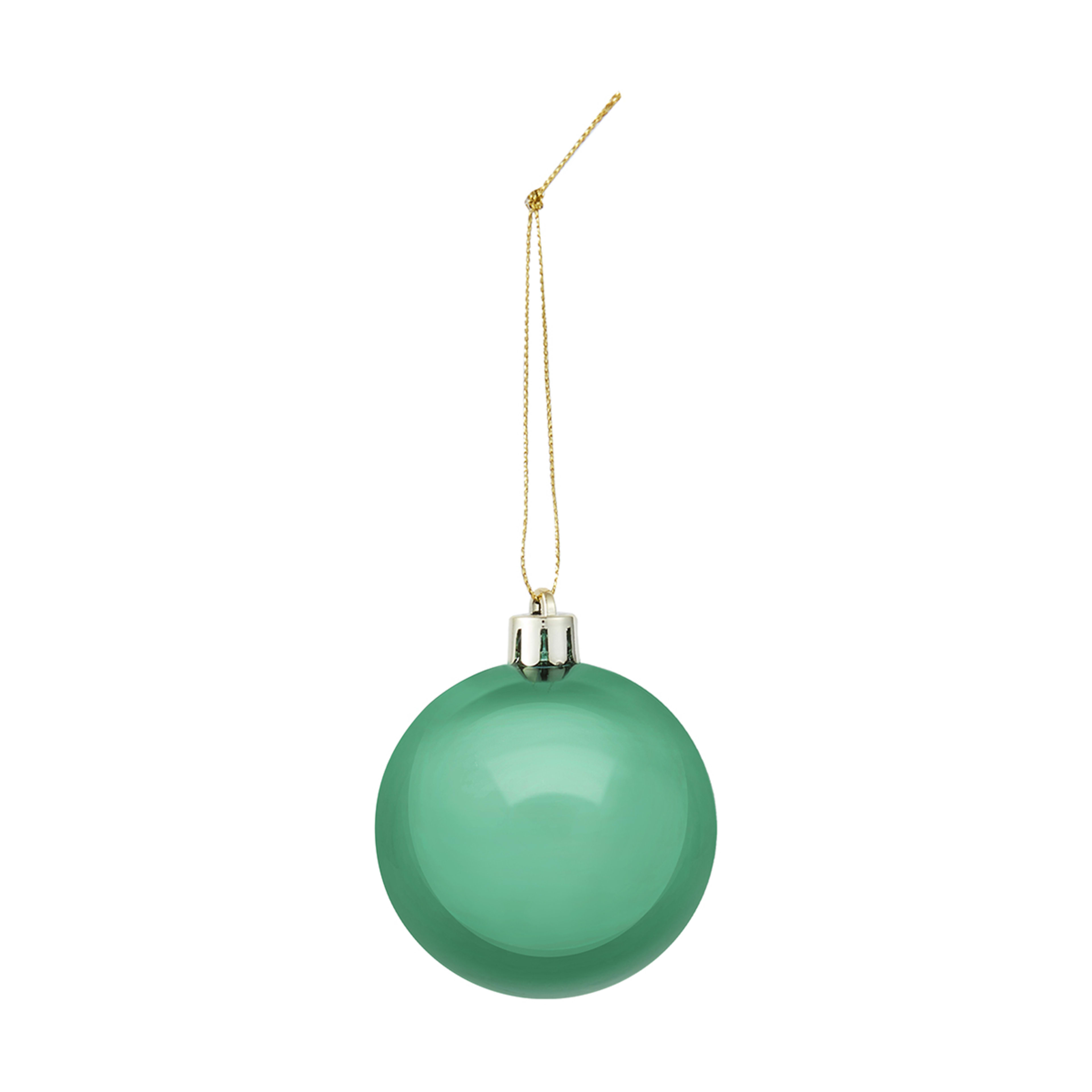 10 Pack 6cm Christmas Baubles Green Kmart