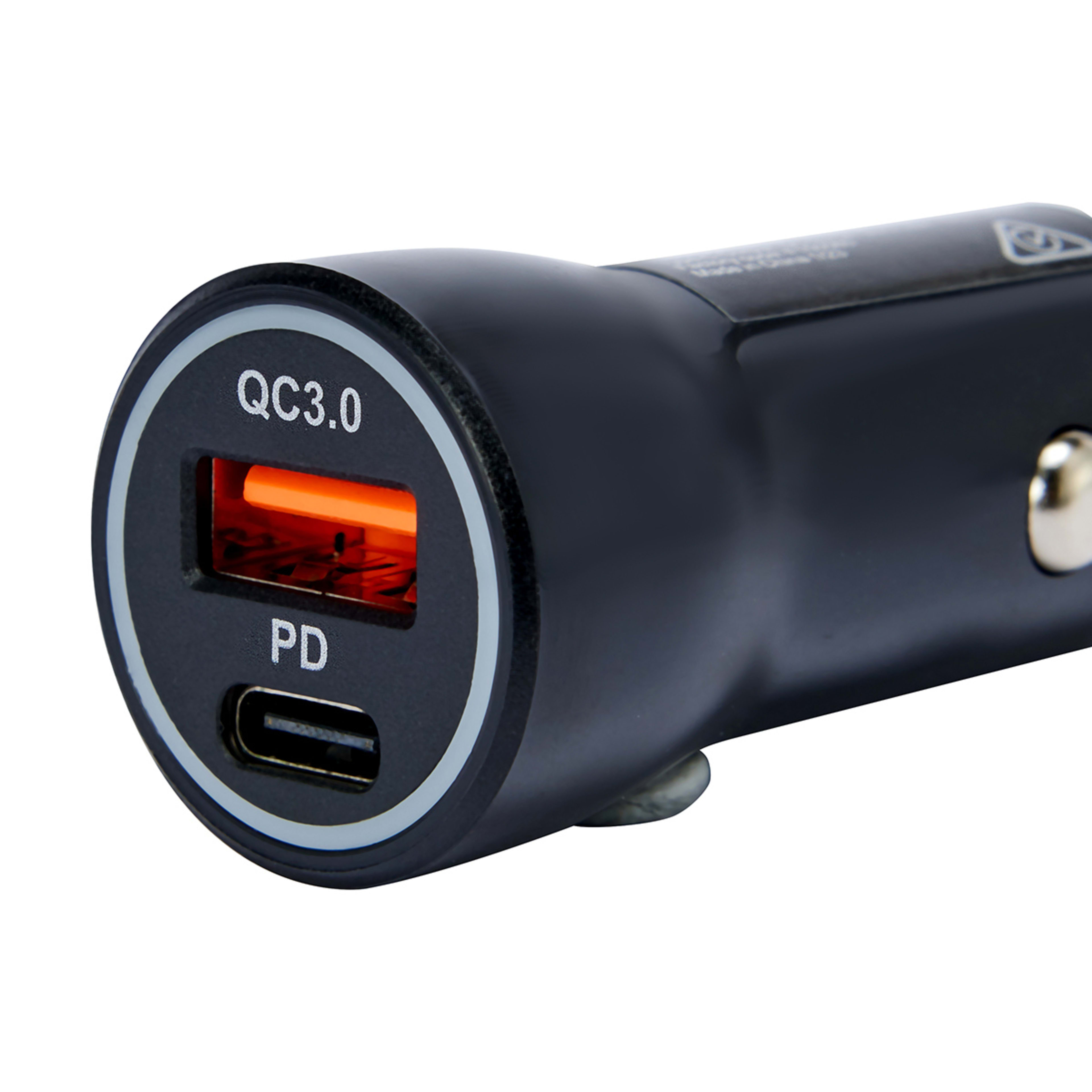 2 Port USB Car Charger Black Kmart
