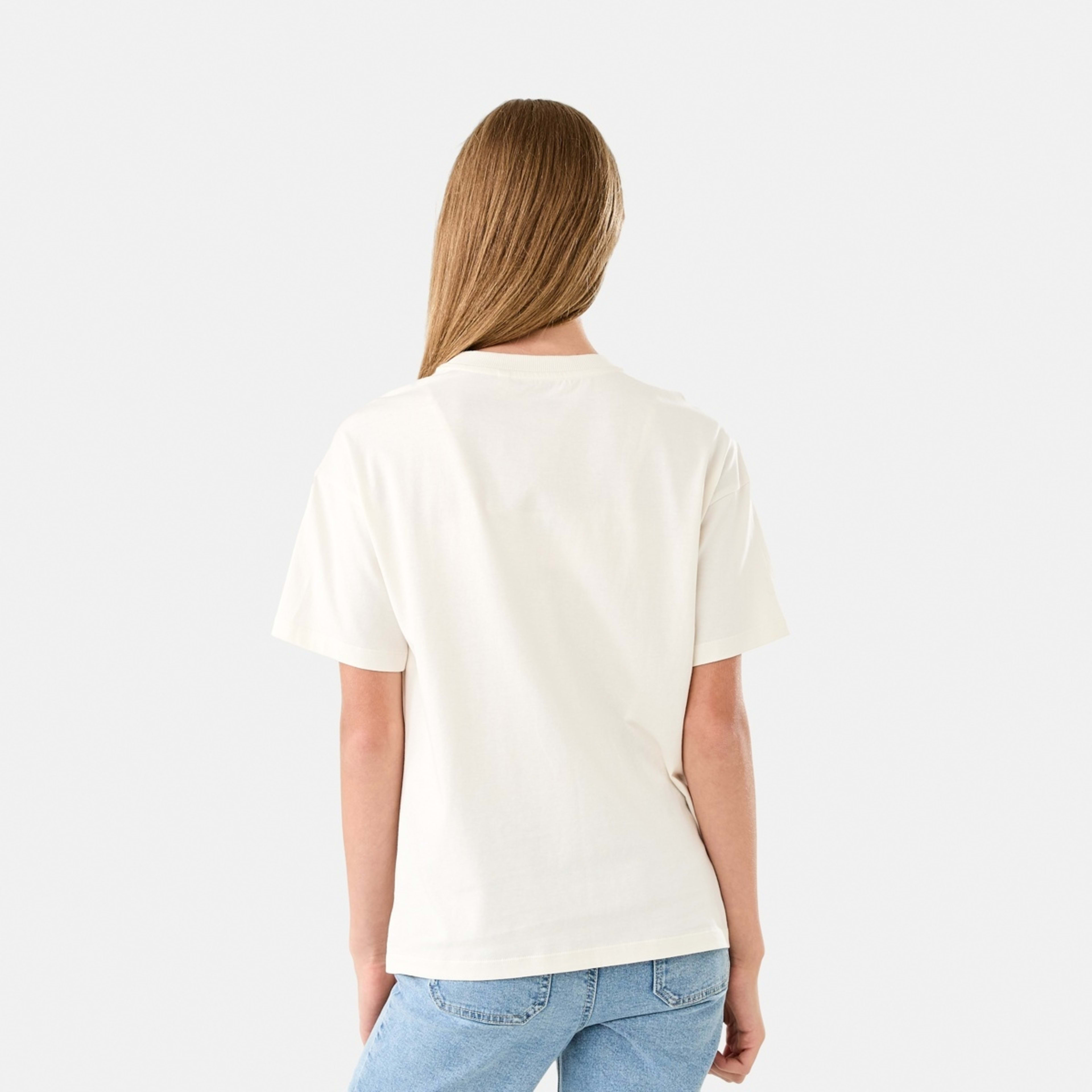 2 Oversized T-shirt Cowgirl Wildwest Cream, 2 of 10