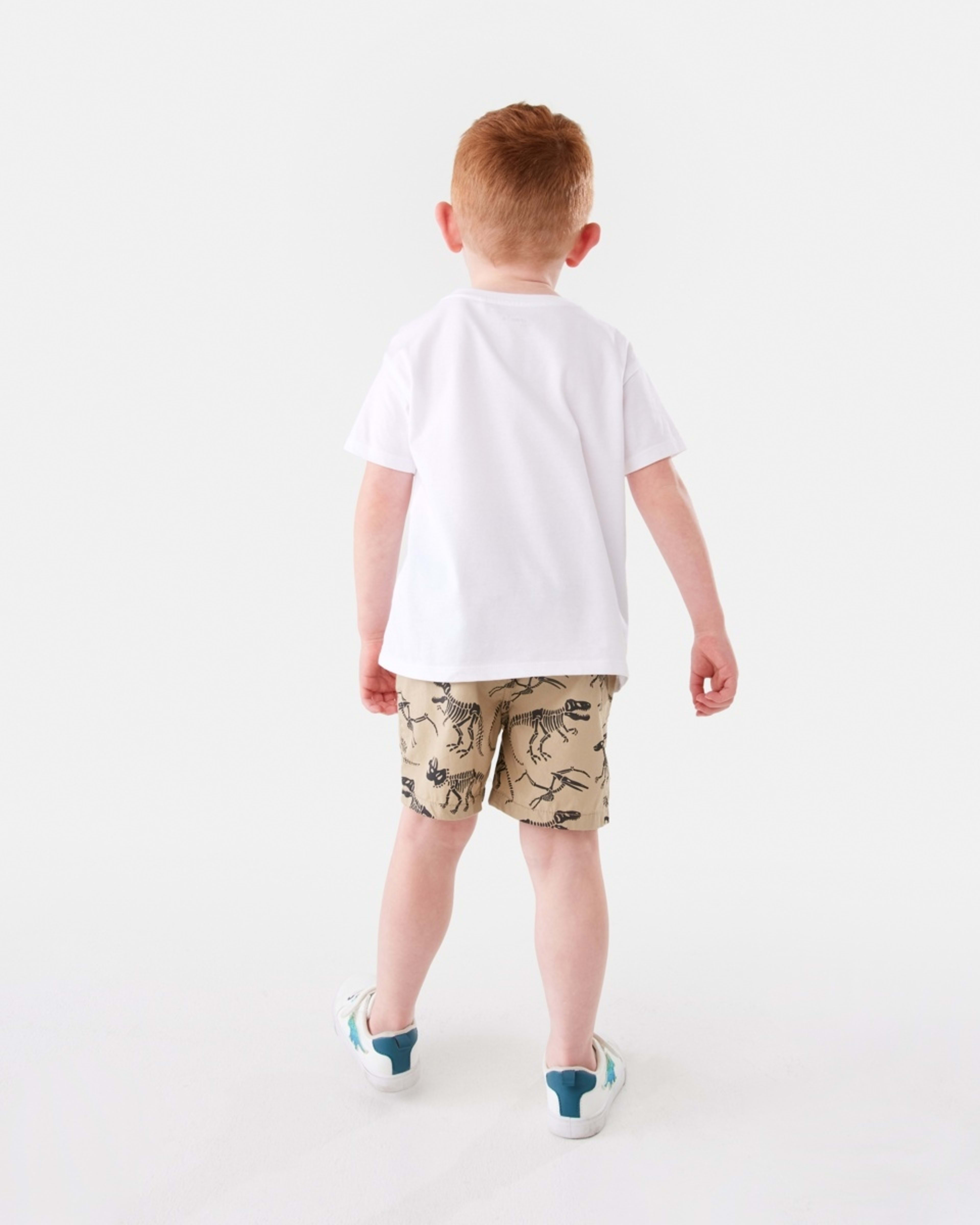 7 Poplin Shorts Brn Dino, 7 of 9