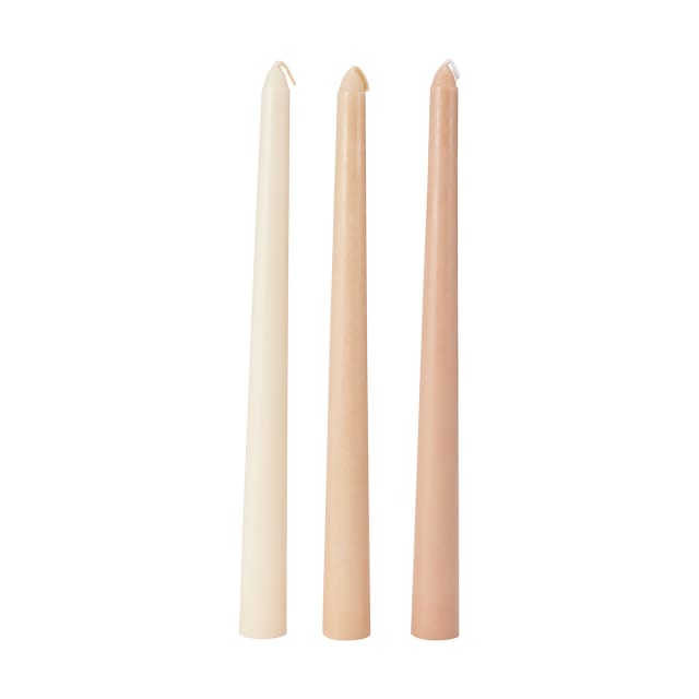 3 Pack Tonal Taper Candles Kmart