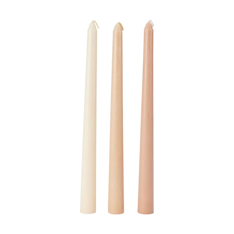 3 Pack Tonal Taper Candles Kmart