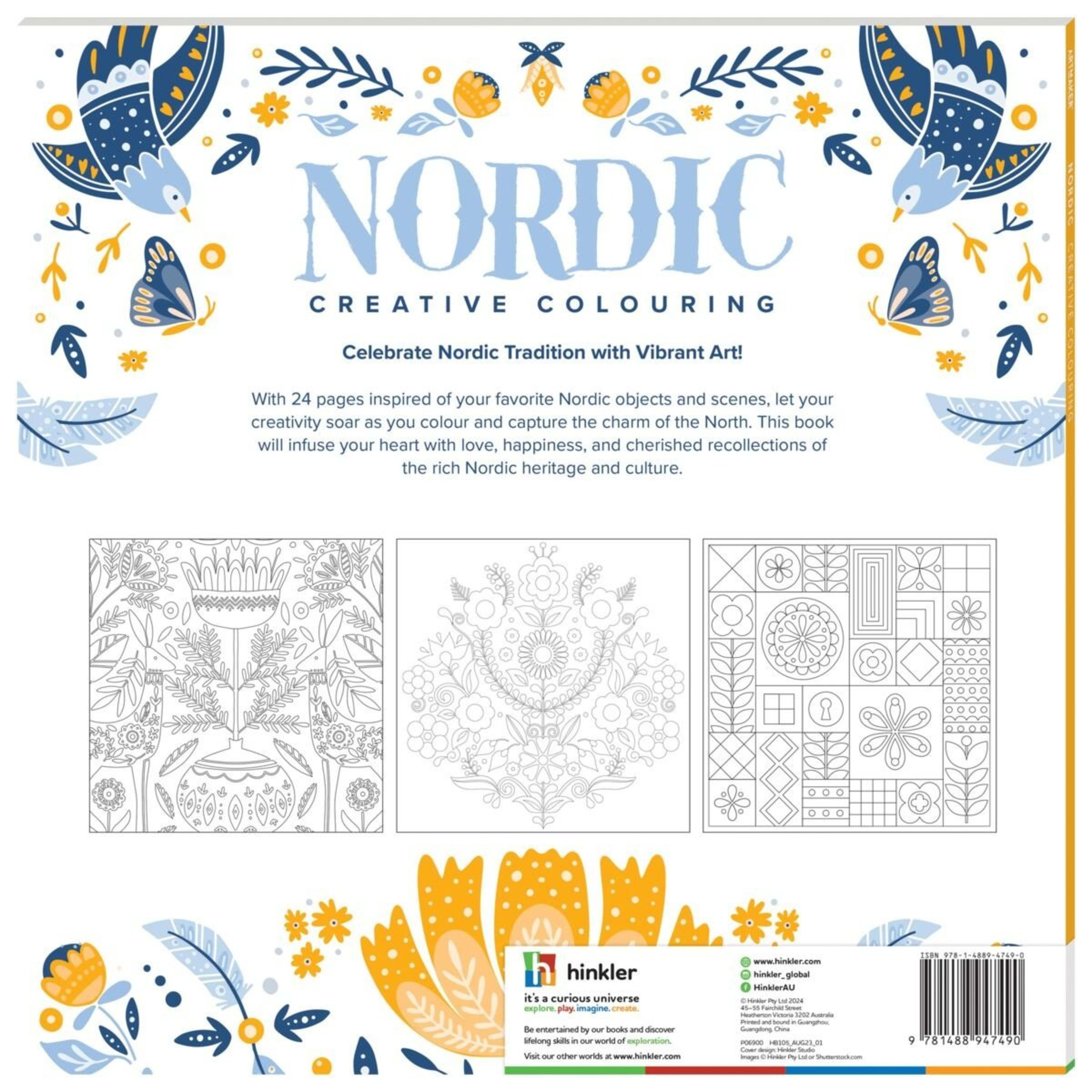5 Art Maker Nordic Creative Colouring - Book, 5 of 5