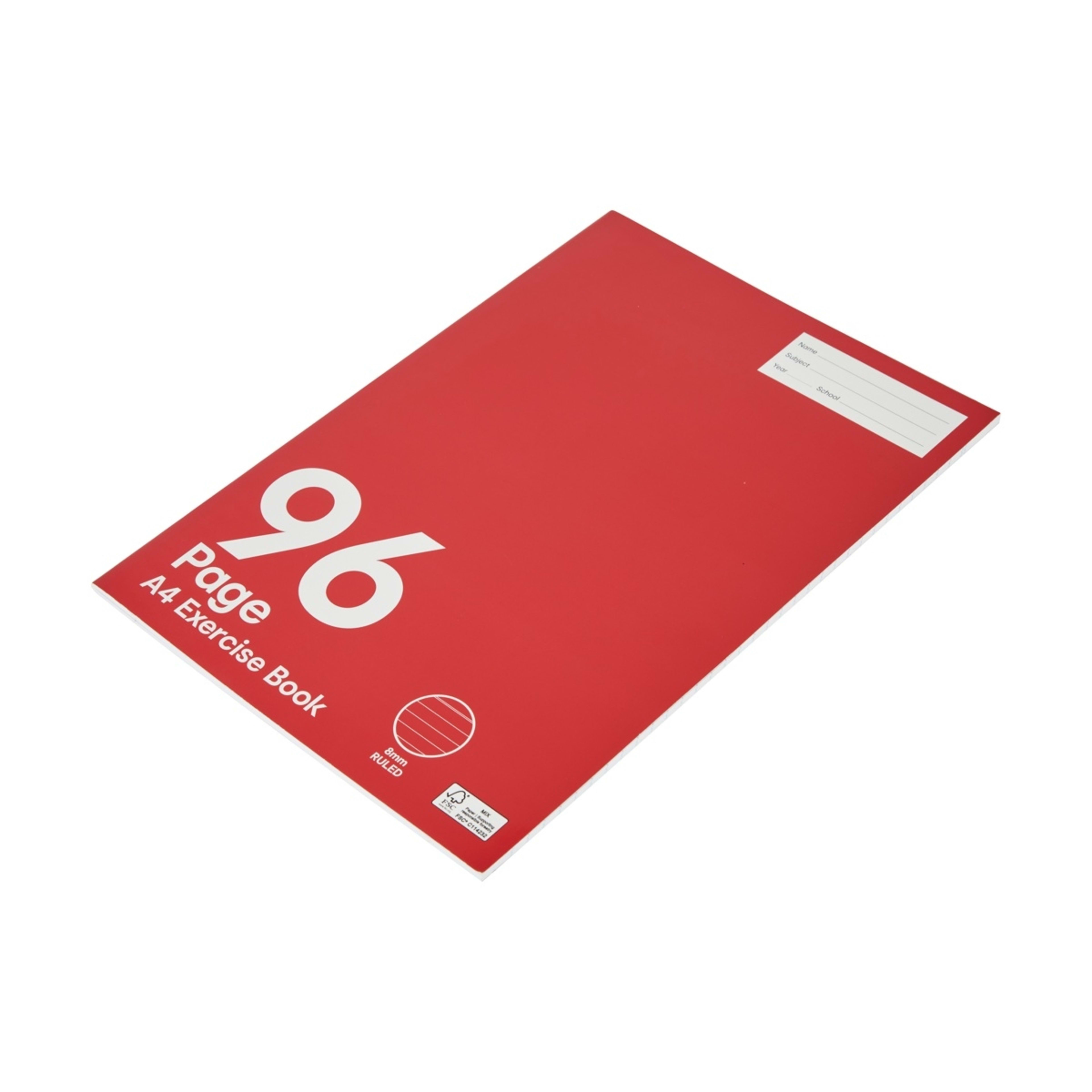 2 A4 Exercise Book - 96 Pages, Red, 2 of 5