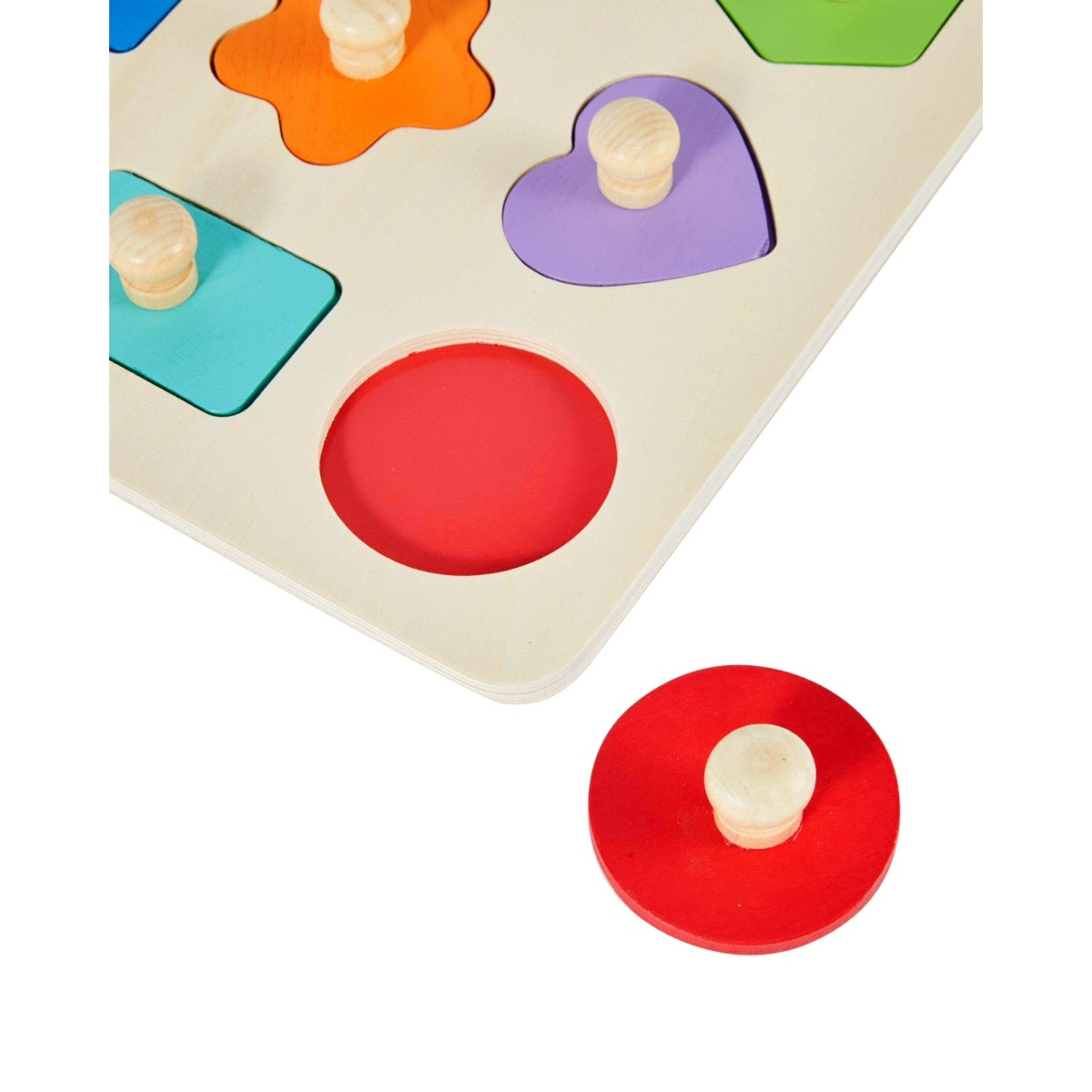 4 Wooden Simple Shape Puzzle, 4 of 5