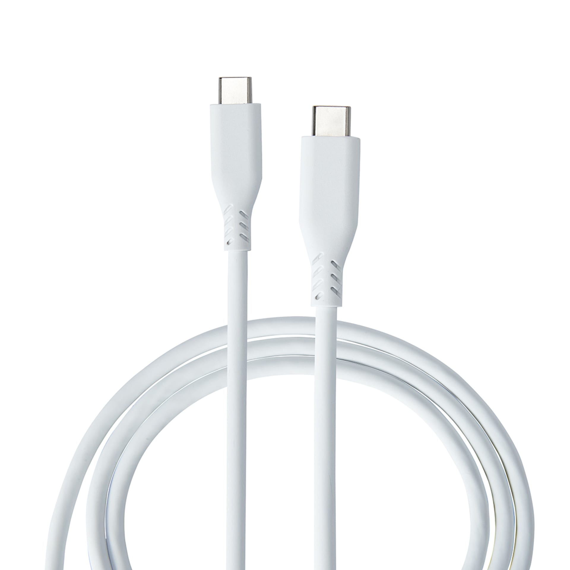 USBC to USBC Silicone Cable 1m, White Kmart