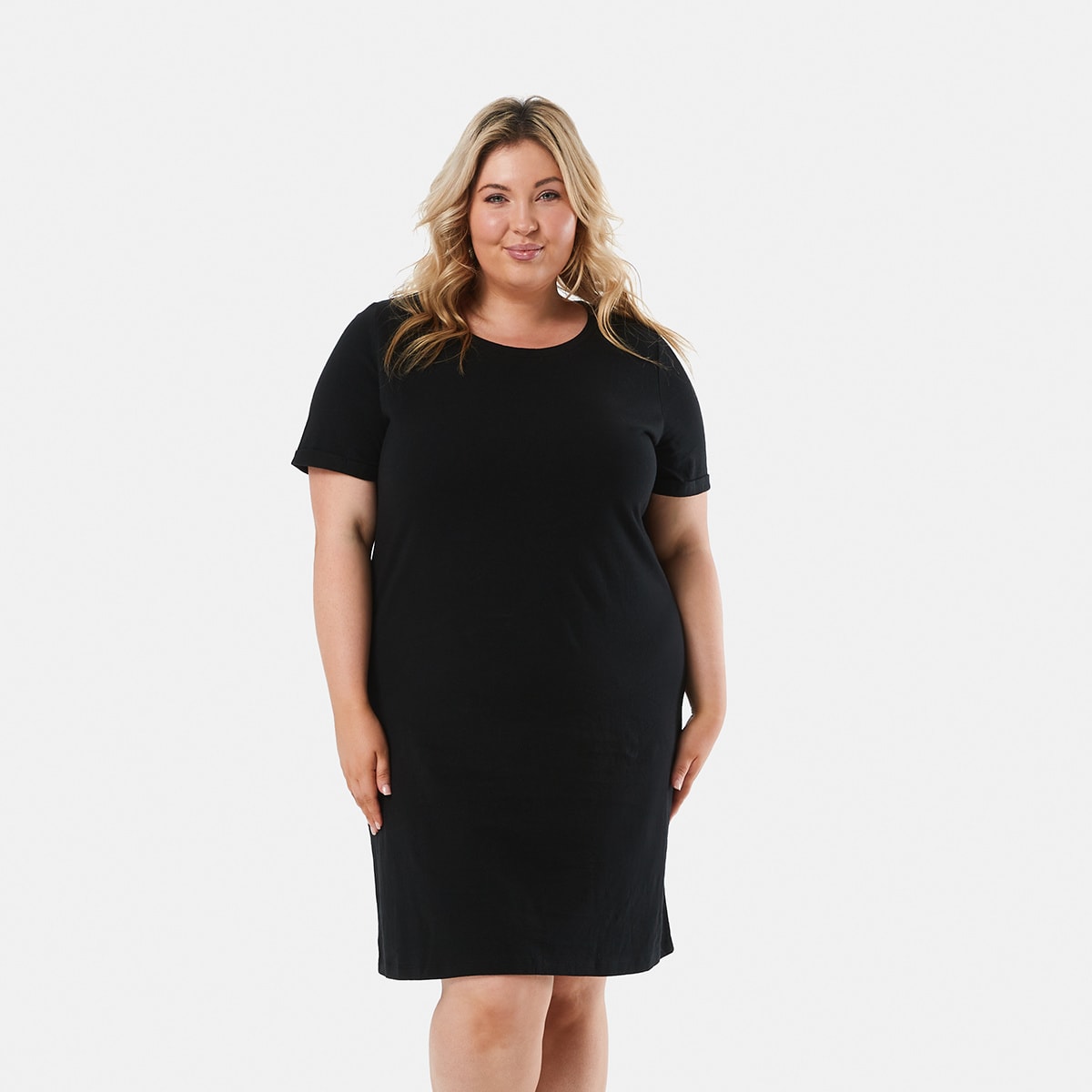 Curve Short Sleeve T-shirt Dress - Kmart