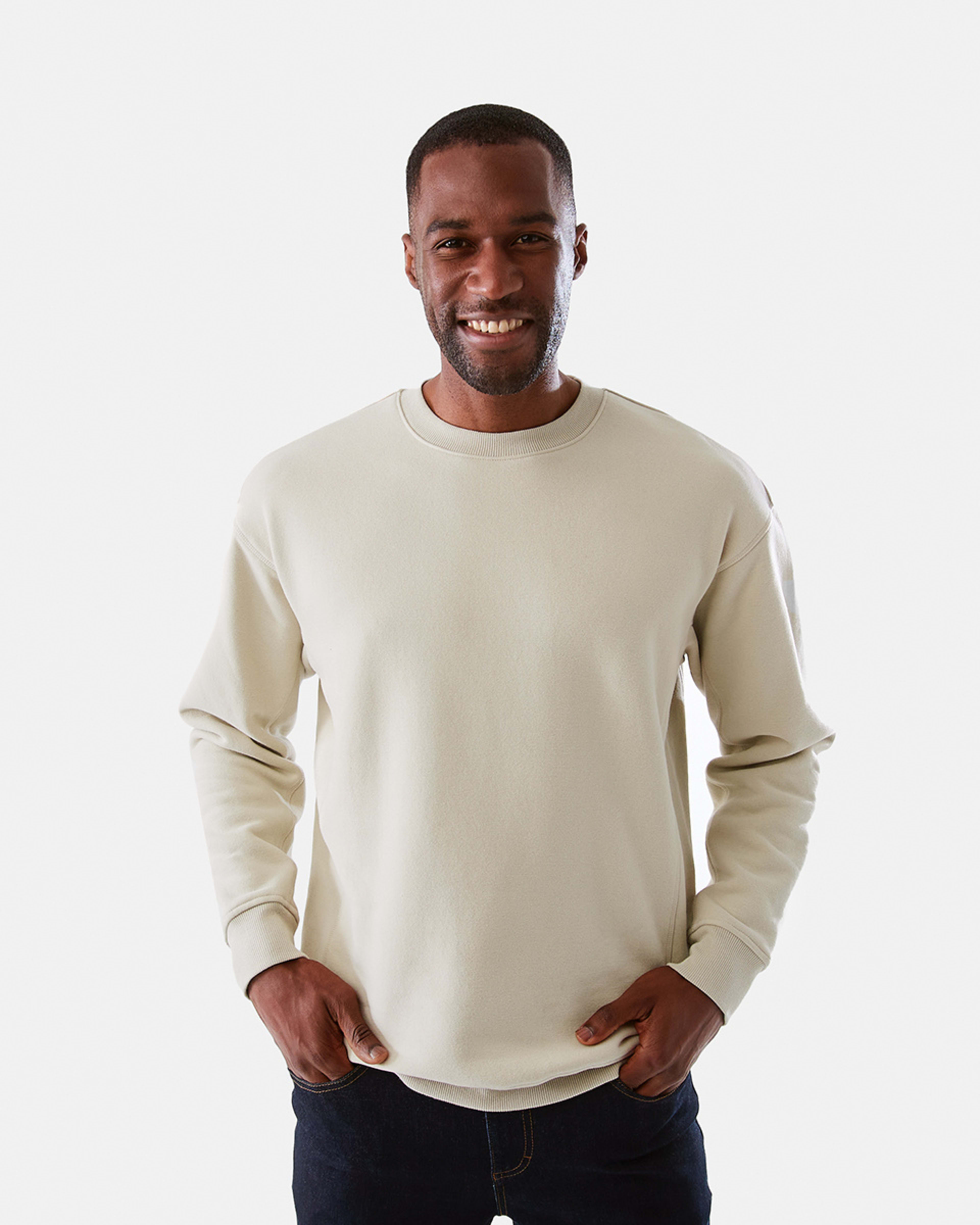 Relaxed Panel Crew Neck Sweatshirt Kmart