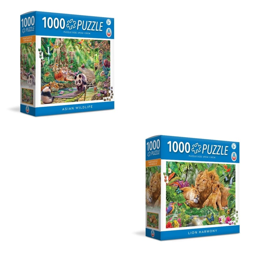 1000 Piece Arrow Fantastic Animals Puzzle Assorted Kmart