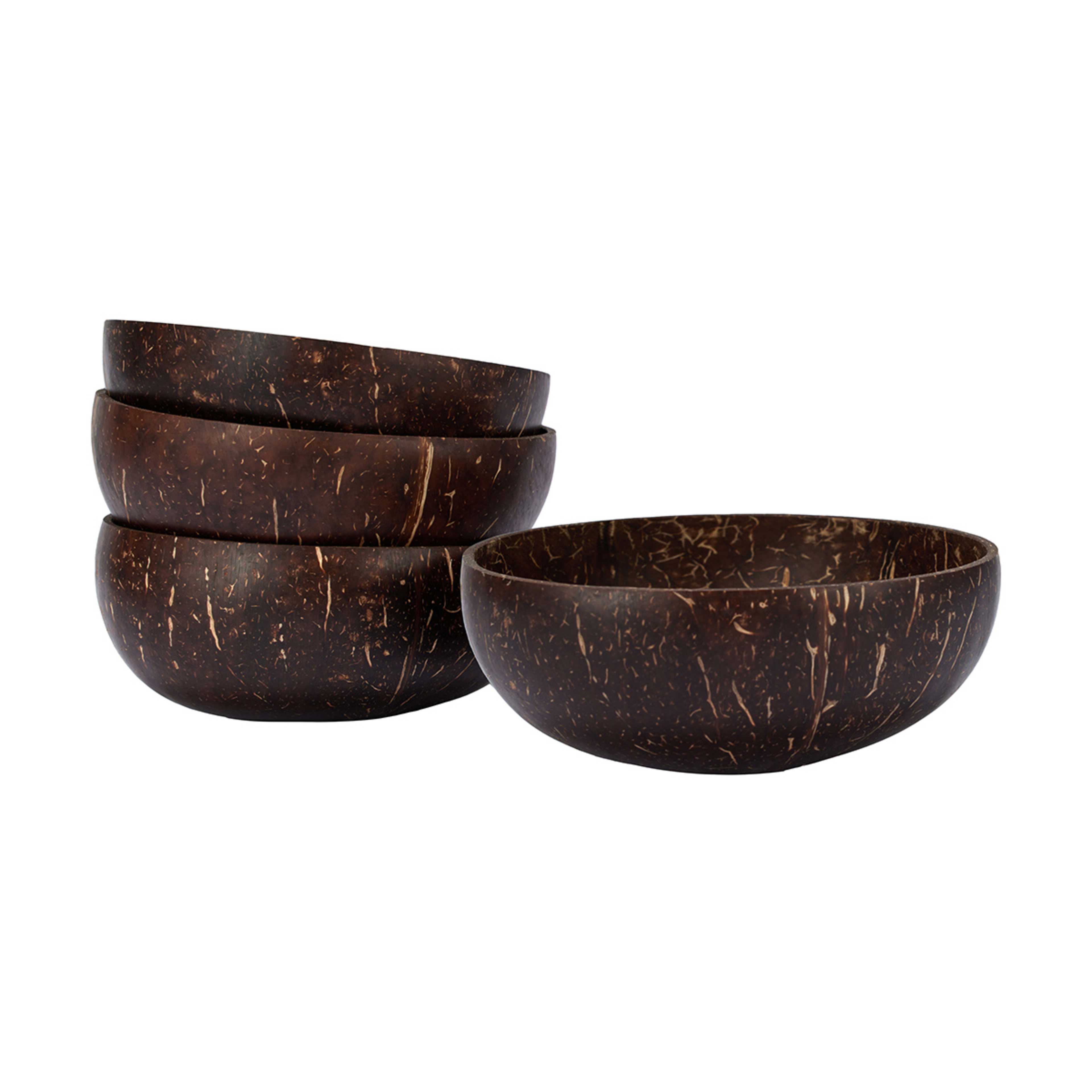 4 Pack Brown Coconut Bowls Kmart