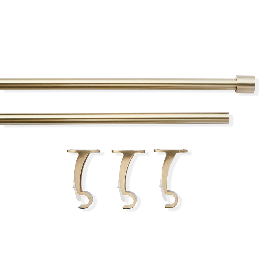 Curtain Rod Set Gold Look Kmart
