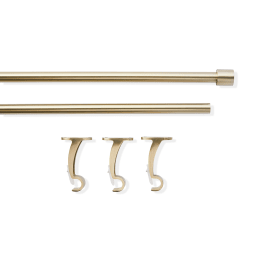 Extendable Curtain Rod Set - Gold Look - Kmart