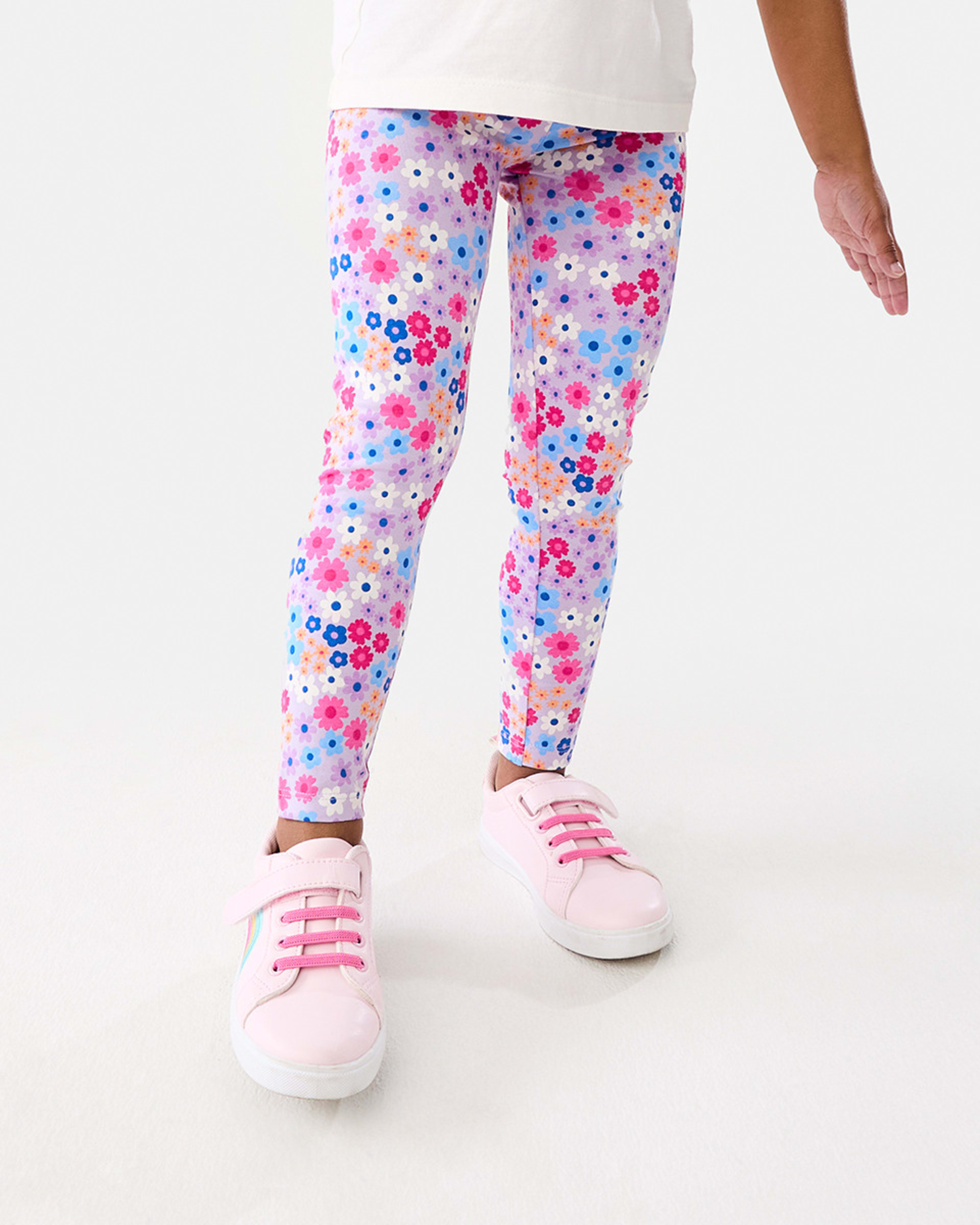 1 Printed Leggings Prpl Ditsy