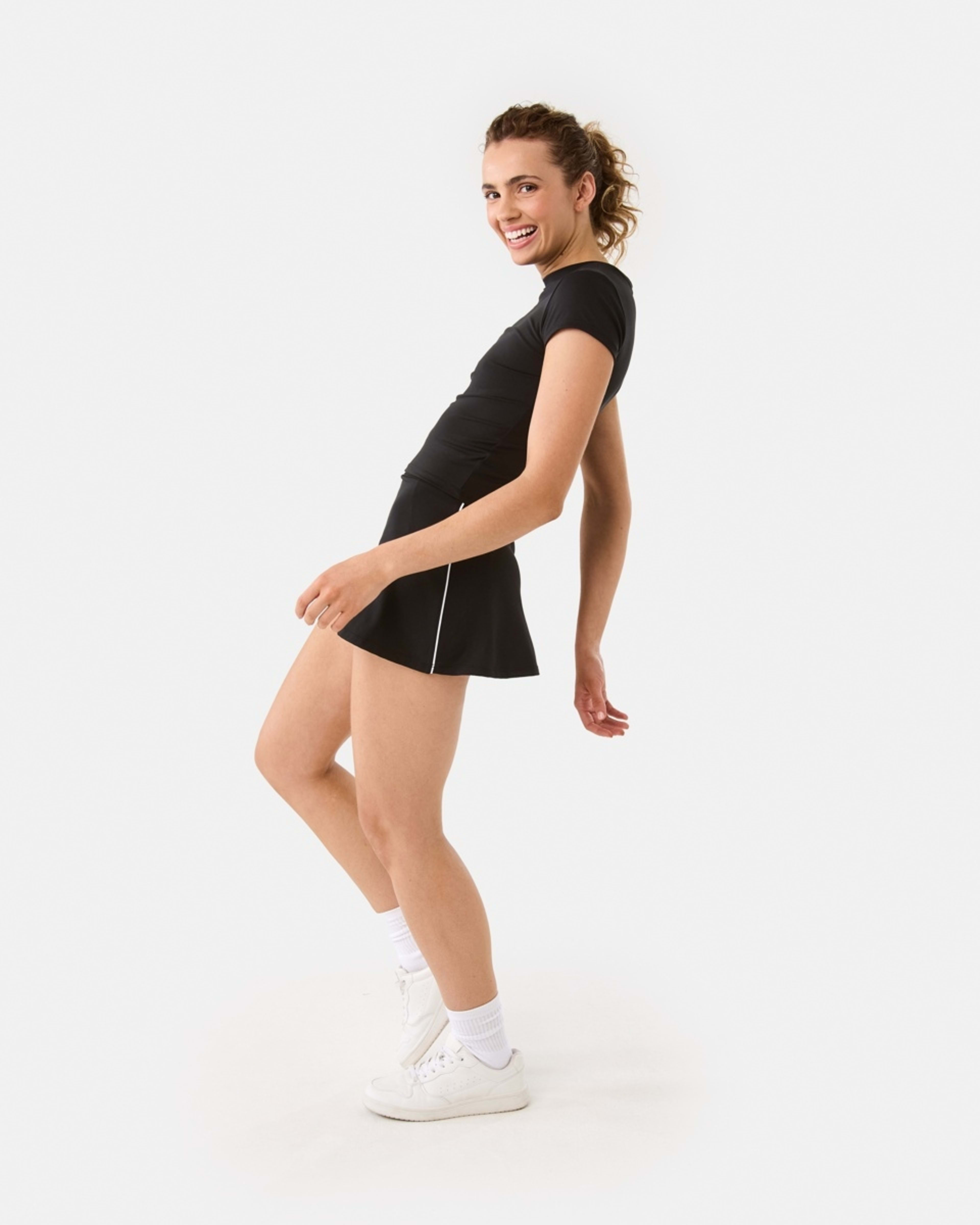 3 Active Womens Ultra Soft Crew Neck T-shirt BLACK, 3 of 6