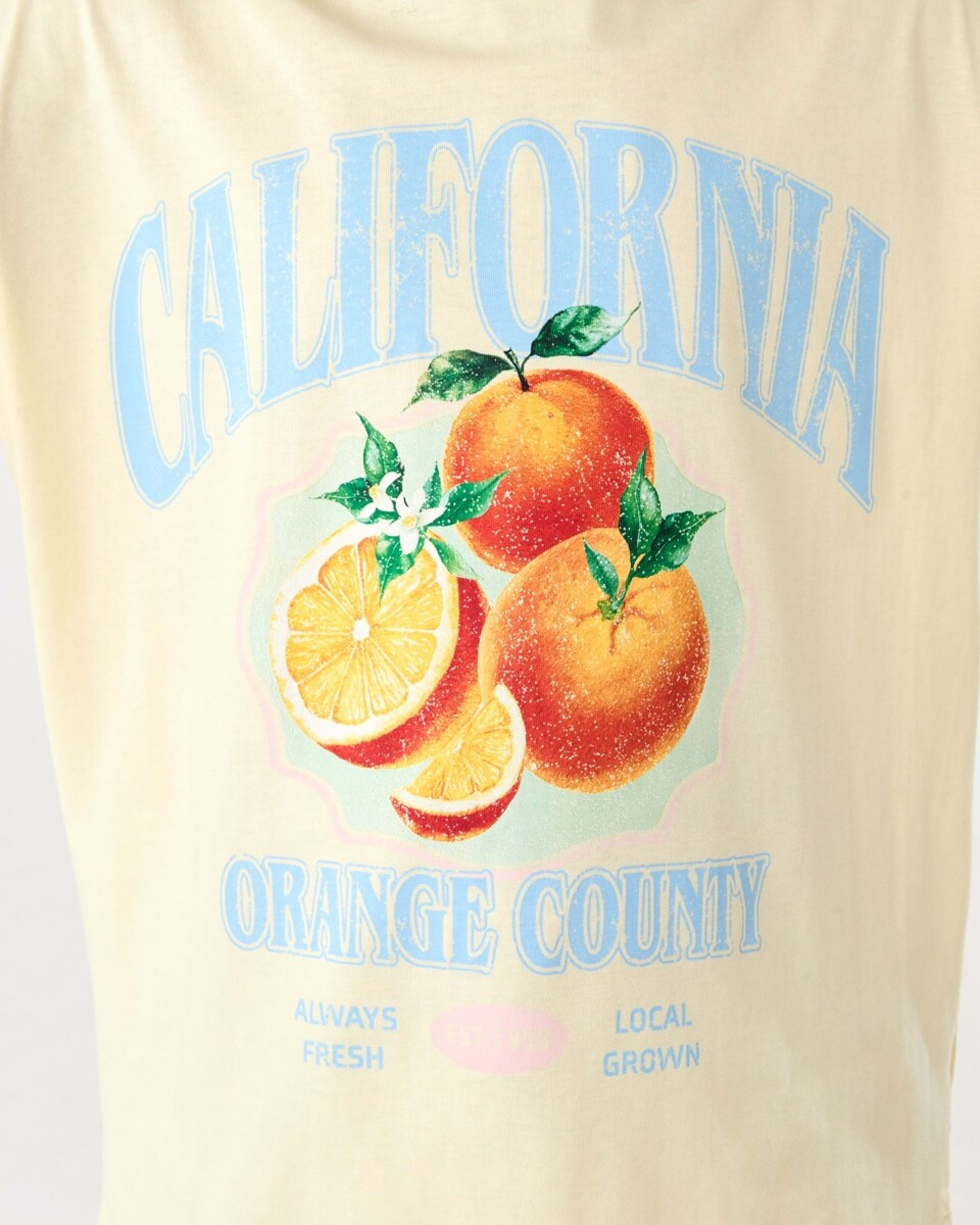 4 Oversized T-shirt CALIFORNIA ORANGE SORBET, 4 of 6