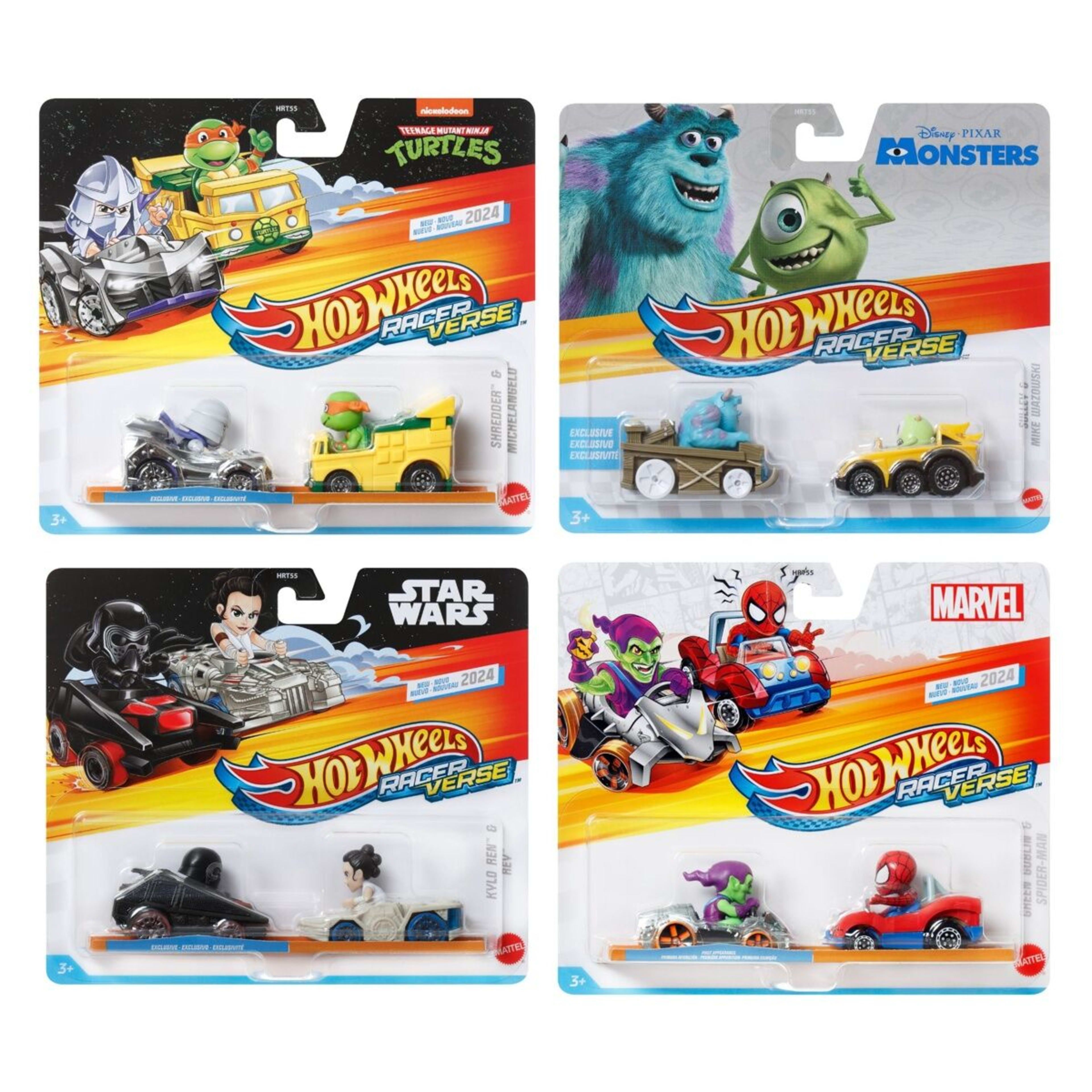 1 2 Pack Hot Wheels RacerVerse Die-Cast Vehicles - Assorted