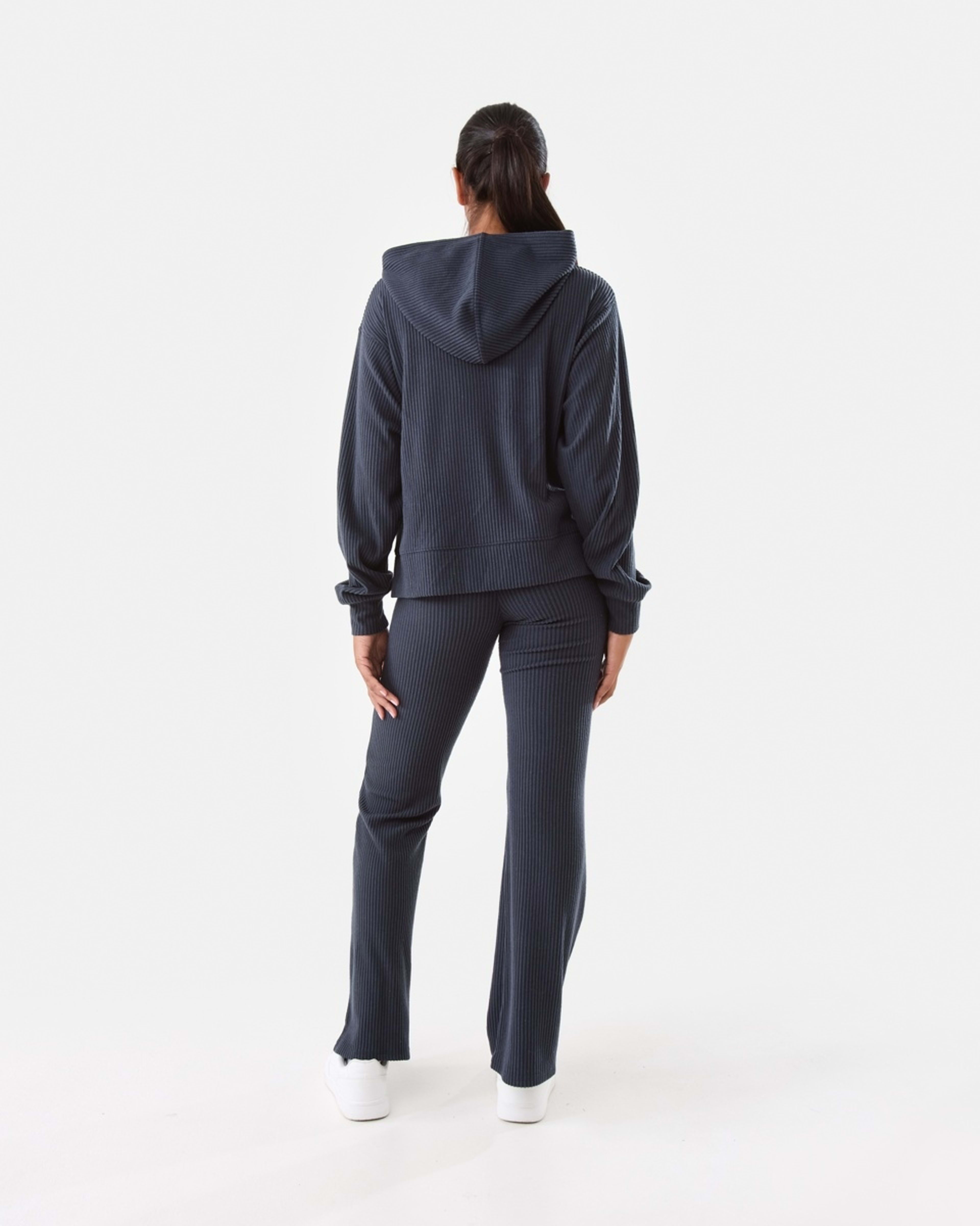 4 Everlast Womens Ribbed Luxe Hoodie Wshed Navy, 4 of 6