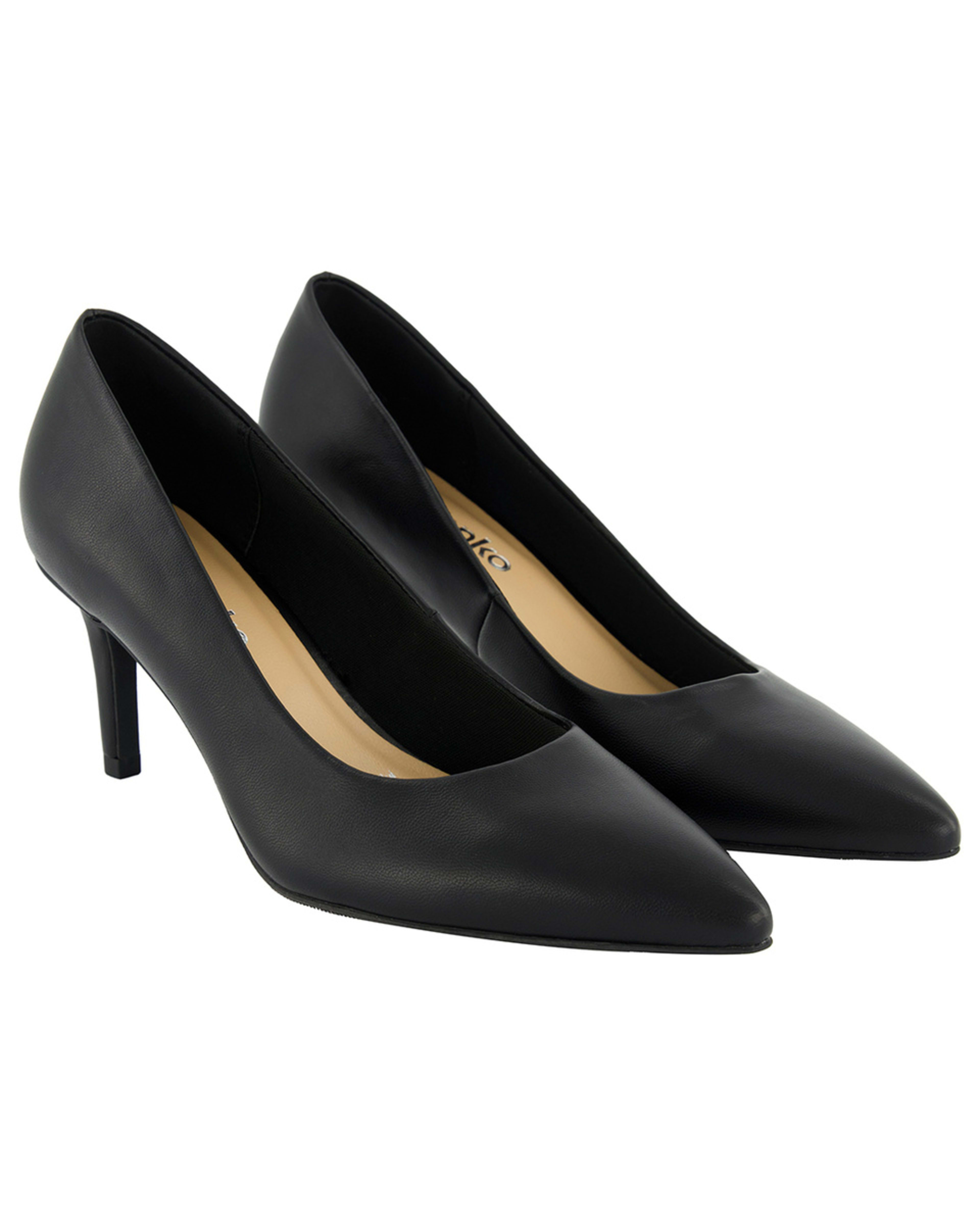 2 Mid Heel Court Shoes Black, 2 of 5