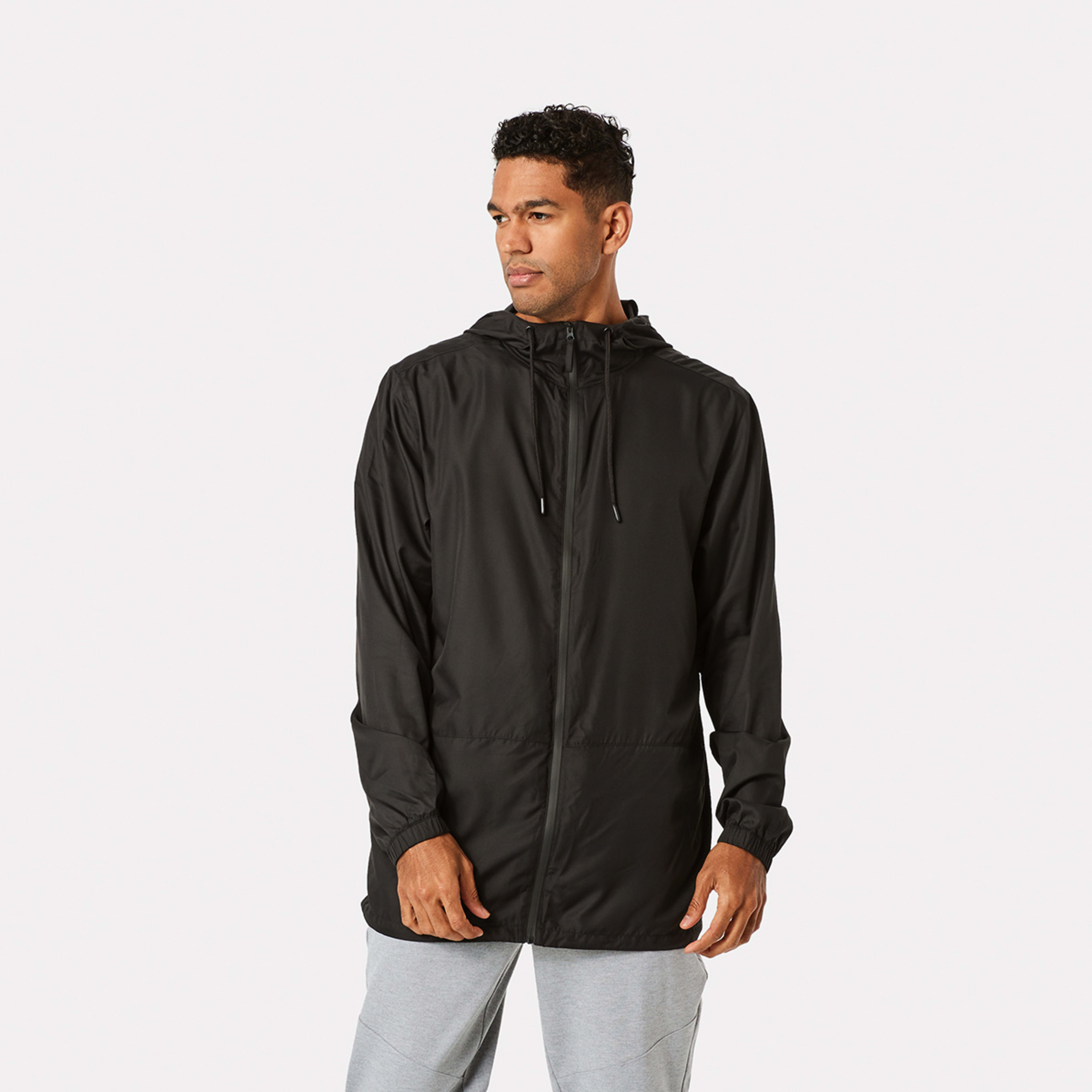 8 Active Unisex Packable Rain Jacket Black, 8 of 10