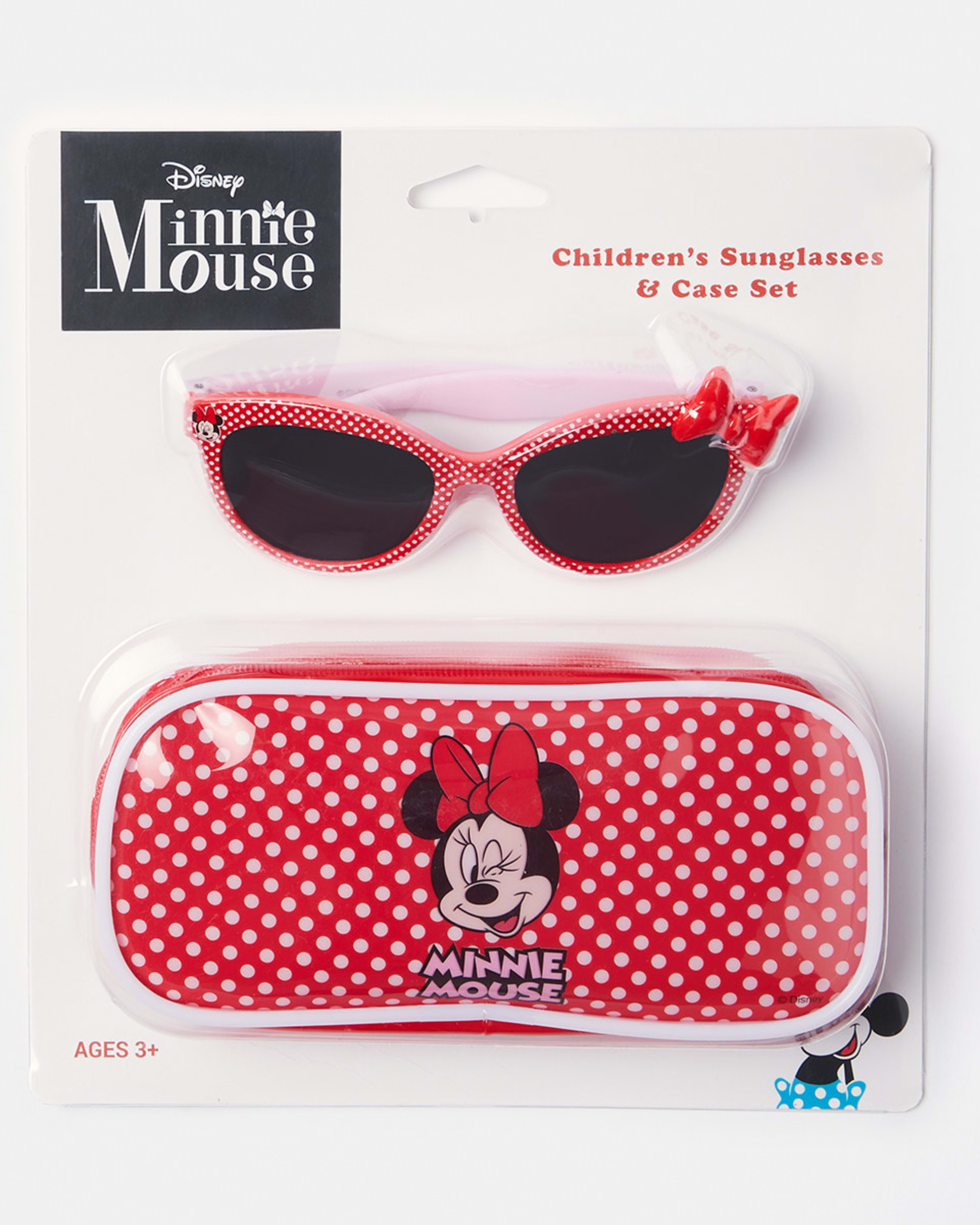Disney Minnie Mouse License Bow Sunglasses and Case Set Kmart