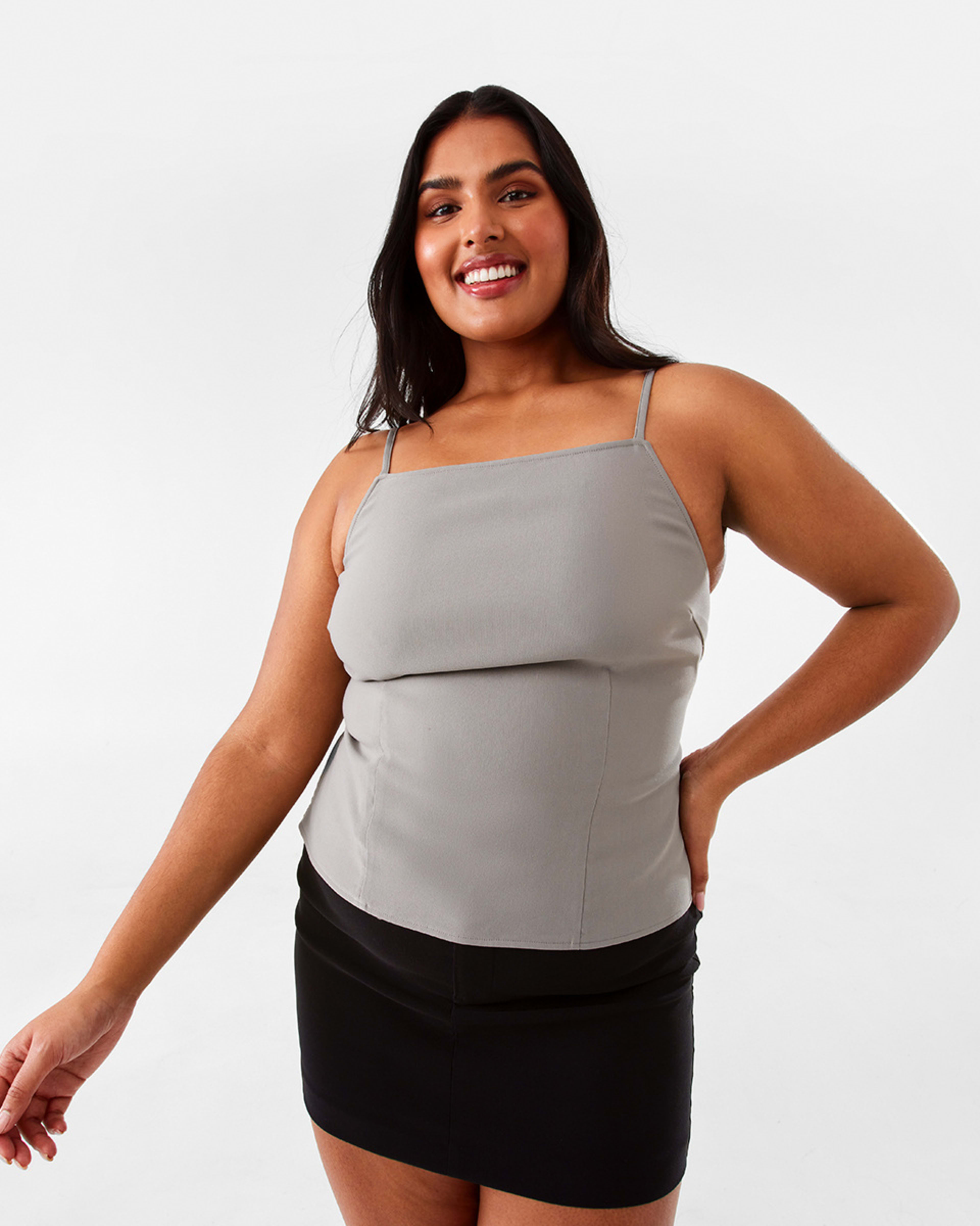 3 Sleeveless Buckle Back Top Satelite, 3 of 10