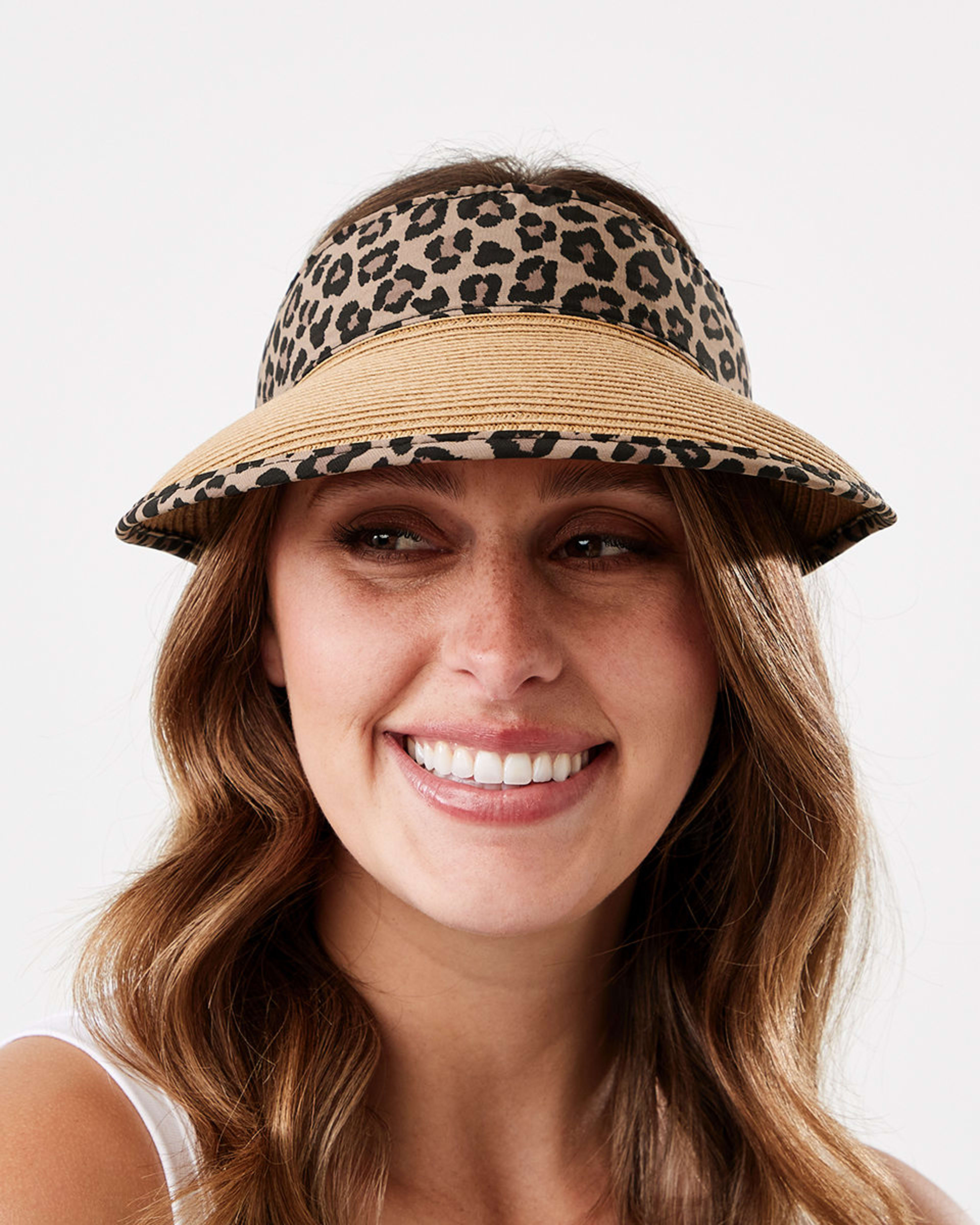 Leopard Trim Visor Kmart
