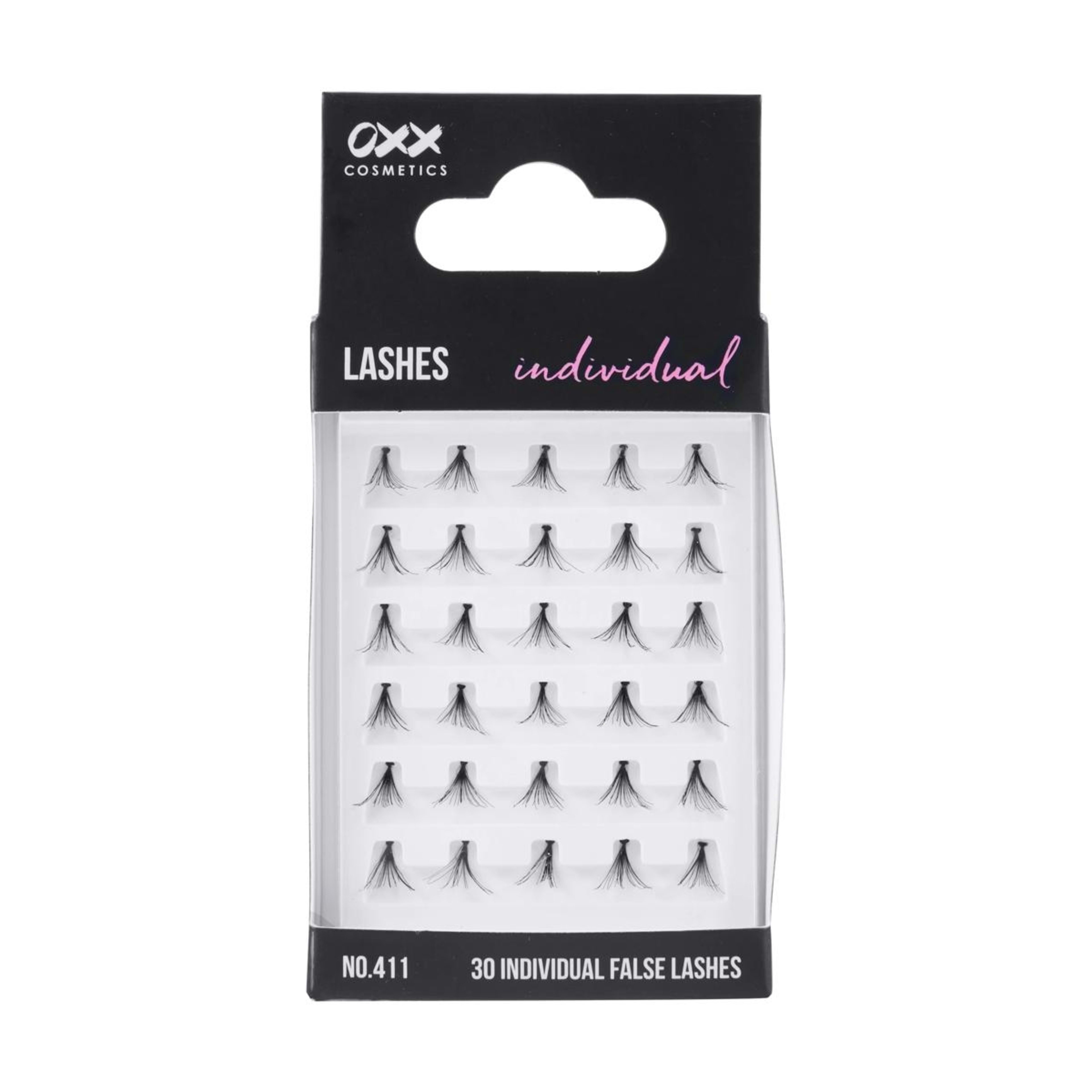 1 OXX Cosmetics 30 Pack Individual False Lashes - No. 411