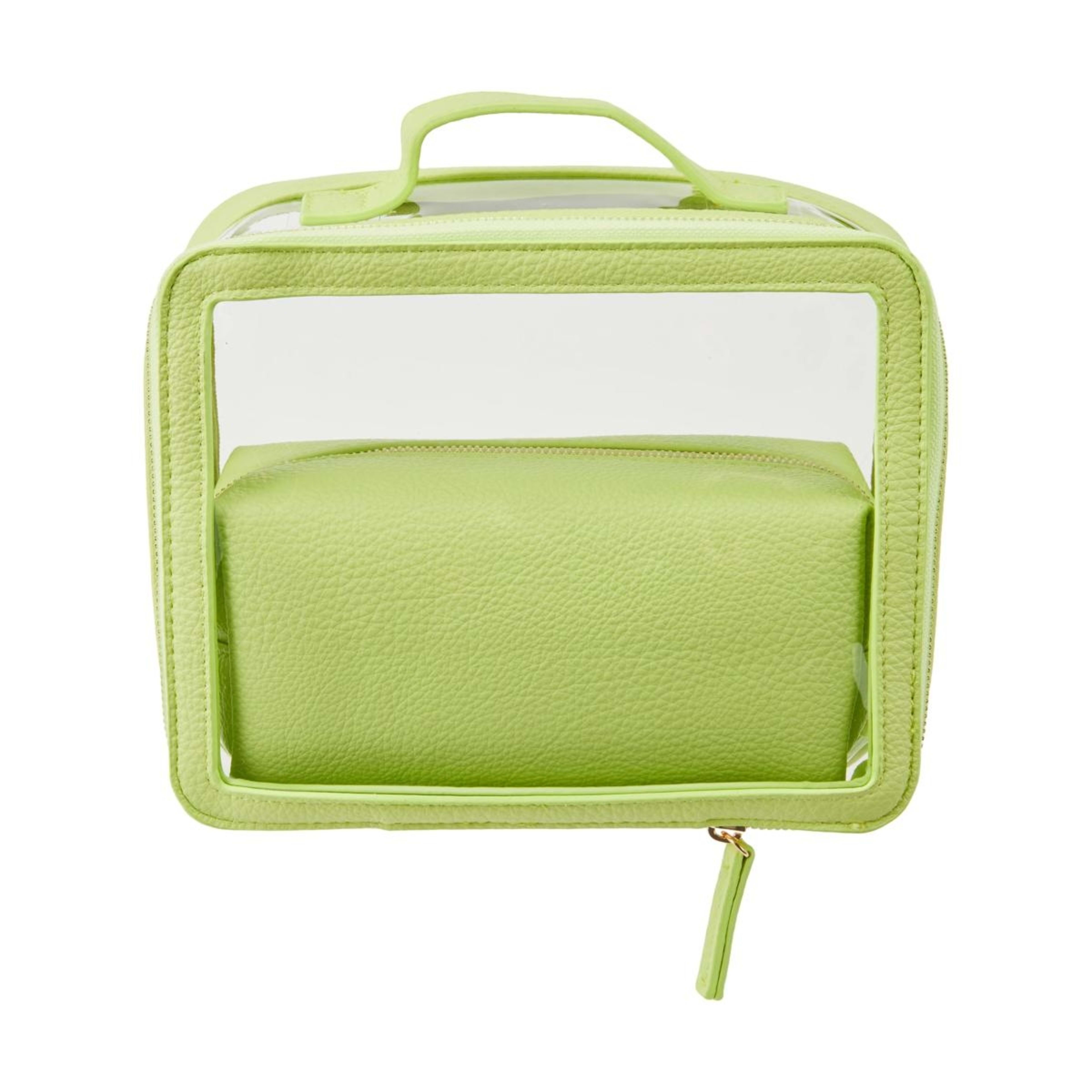 1 OXX Cosmetics 2 Piece Makeup Bag Set - Green