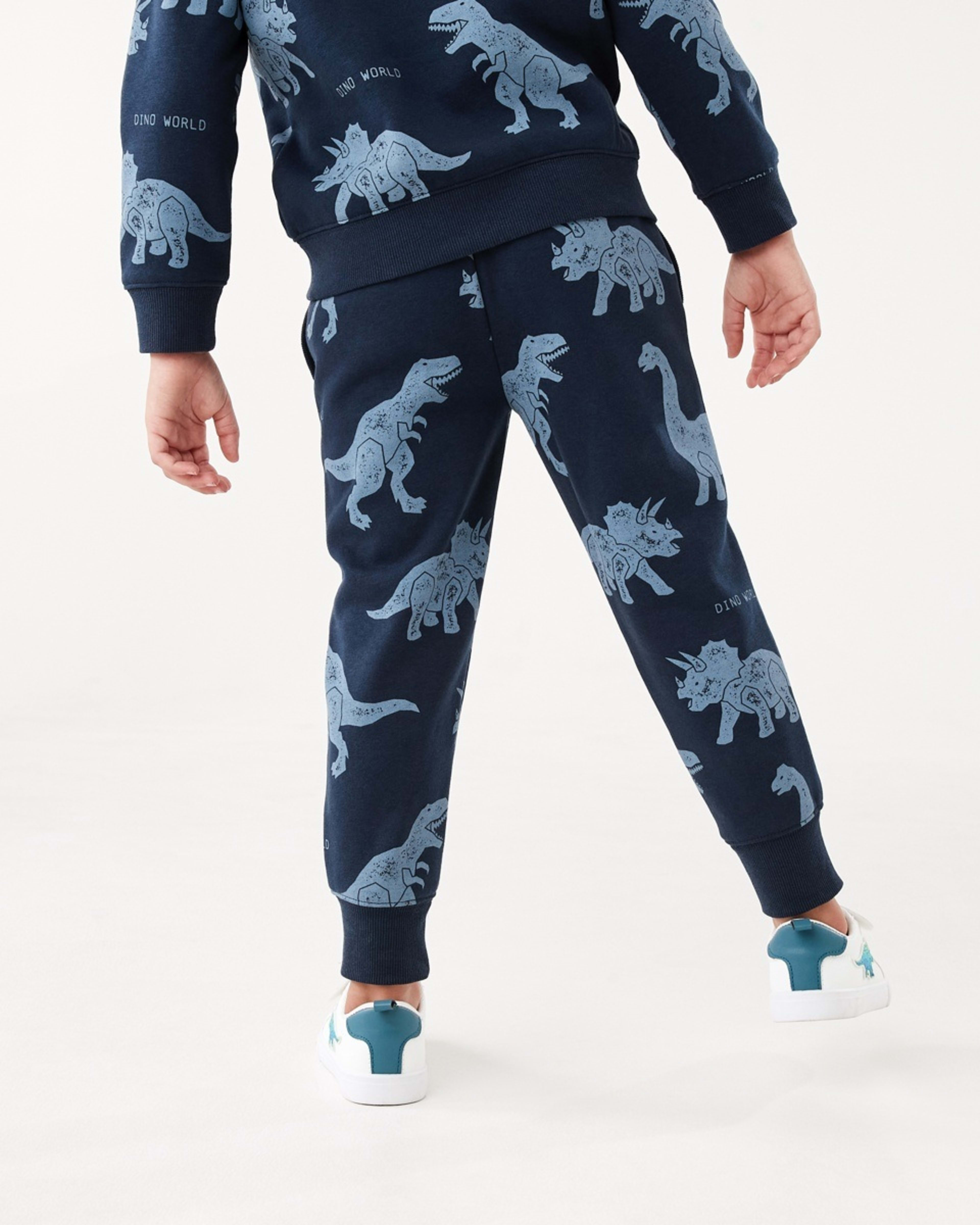 2 All Over Print Trackpants Dino Stencil Navy, 2 of 7
