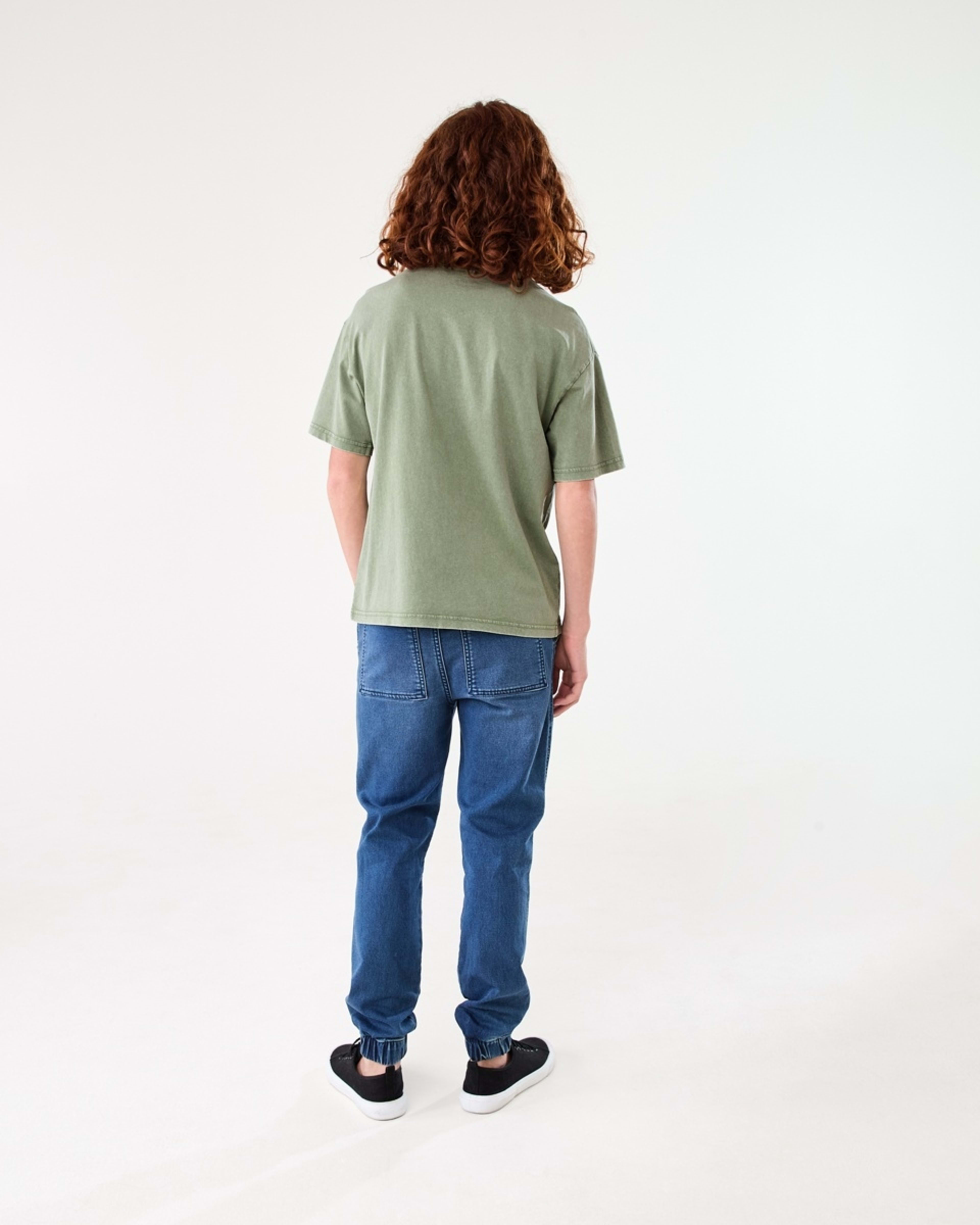 6 Short Sleeve Oversized Acid Wash T-shirt MISTY SEA SPRAY, 6 of 6