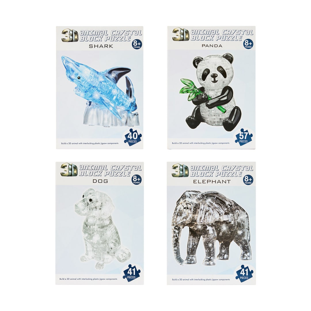 41 Piece 3D Crystal Block Puzzle Assorted Kmart