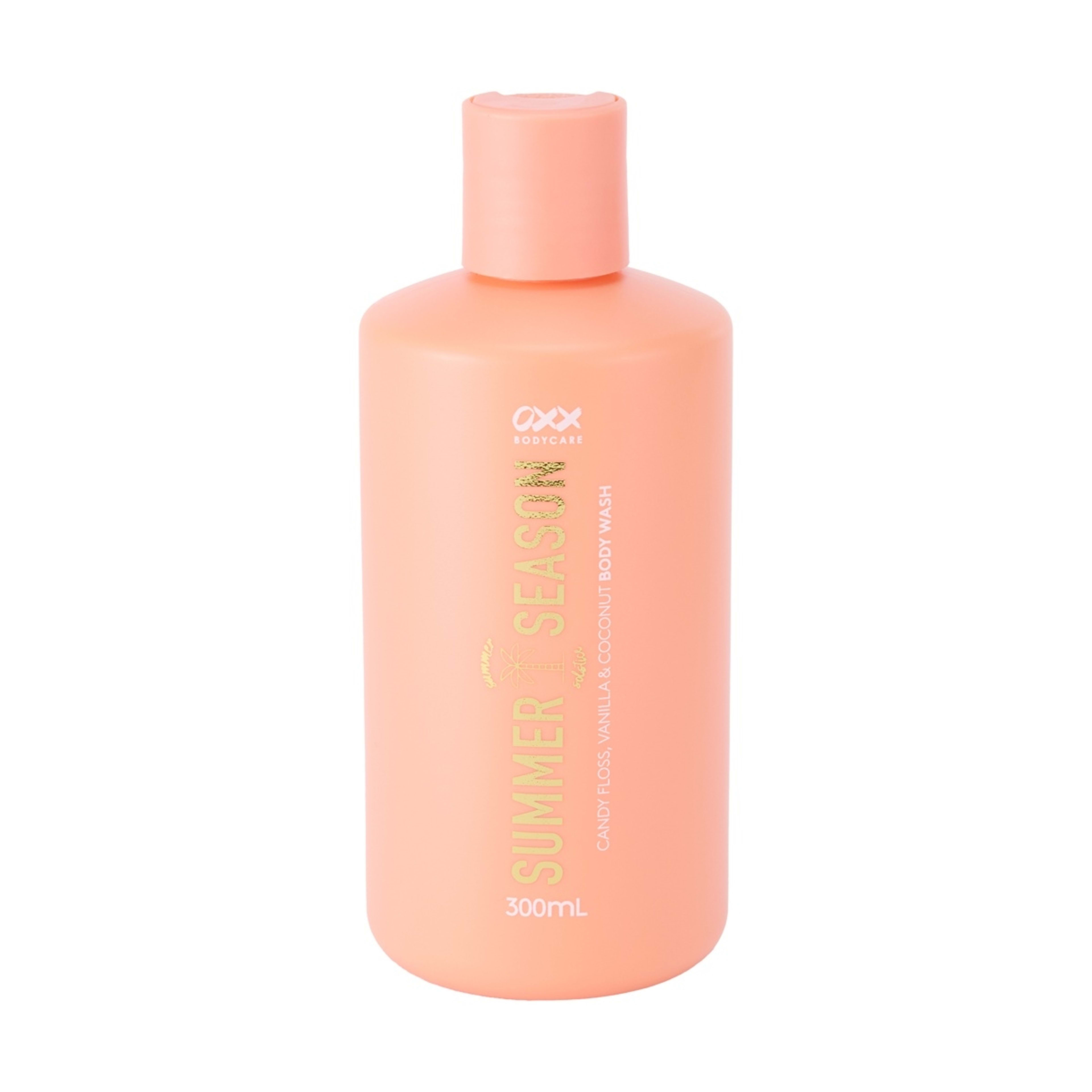 1 OXX Bodycare Summer Season Summer Solstice Body Wash 300ml - Candy Floss, Vanilla and Coconut