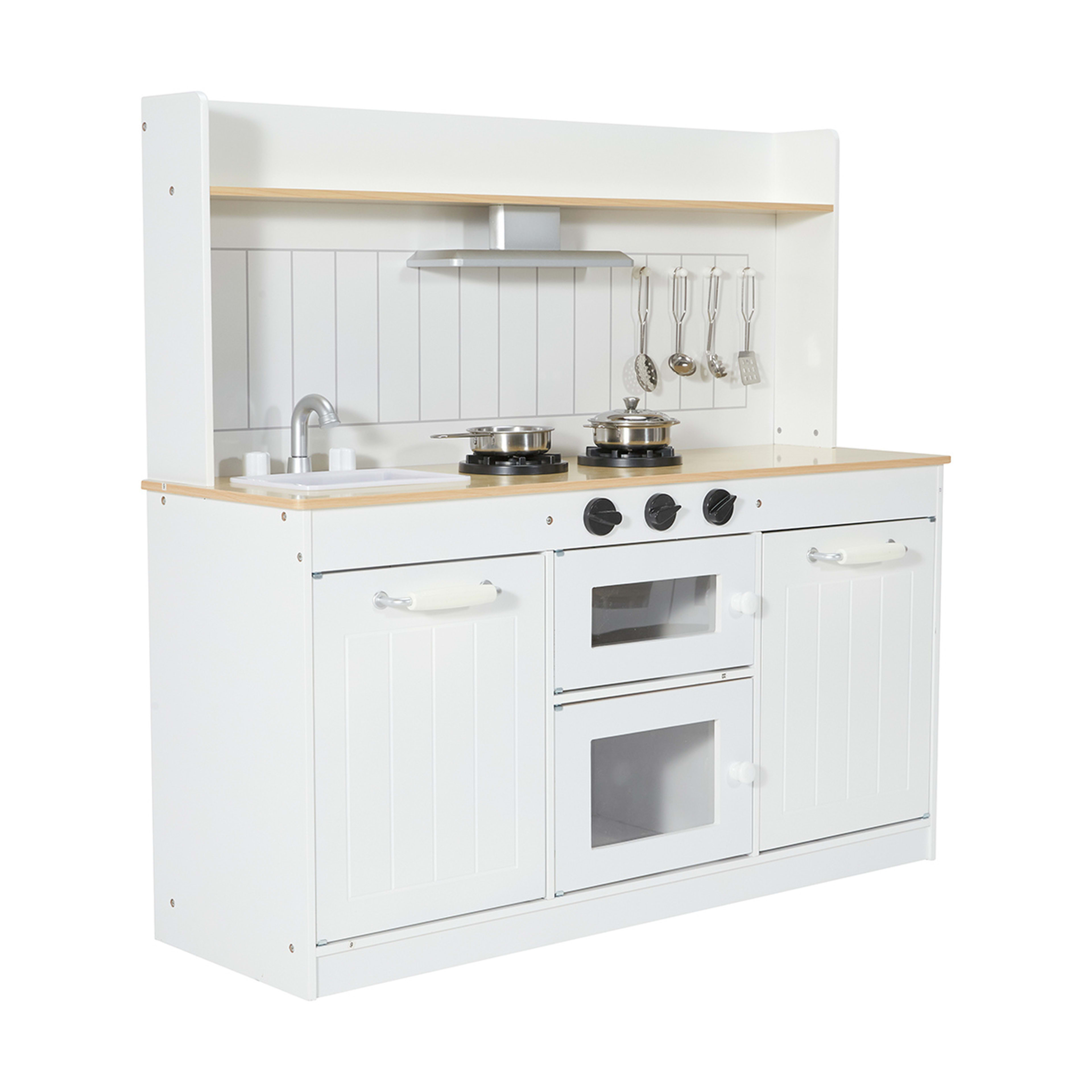 7 Piece Wooden Rustic Kitchen Playset - Kmart