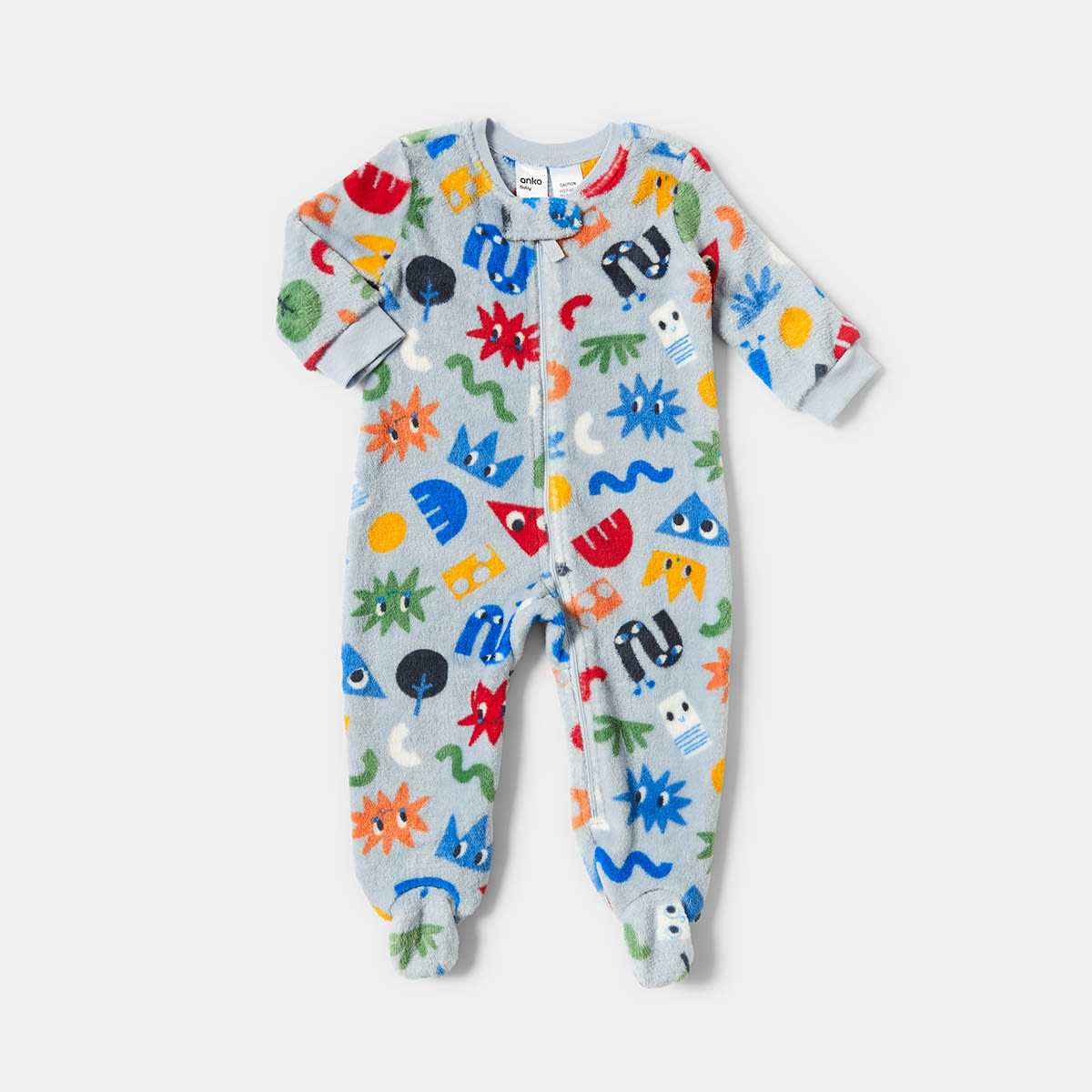 Baby Fluffy Print Coverall Kmart