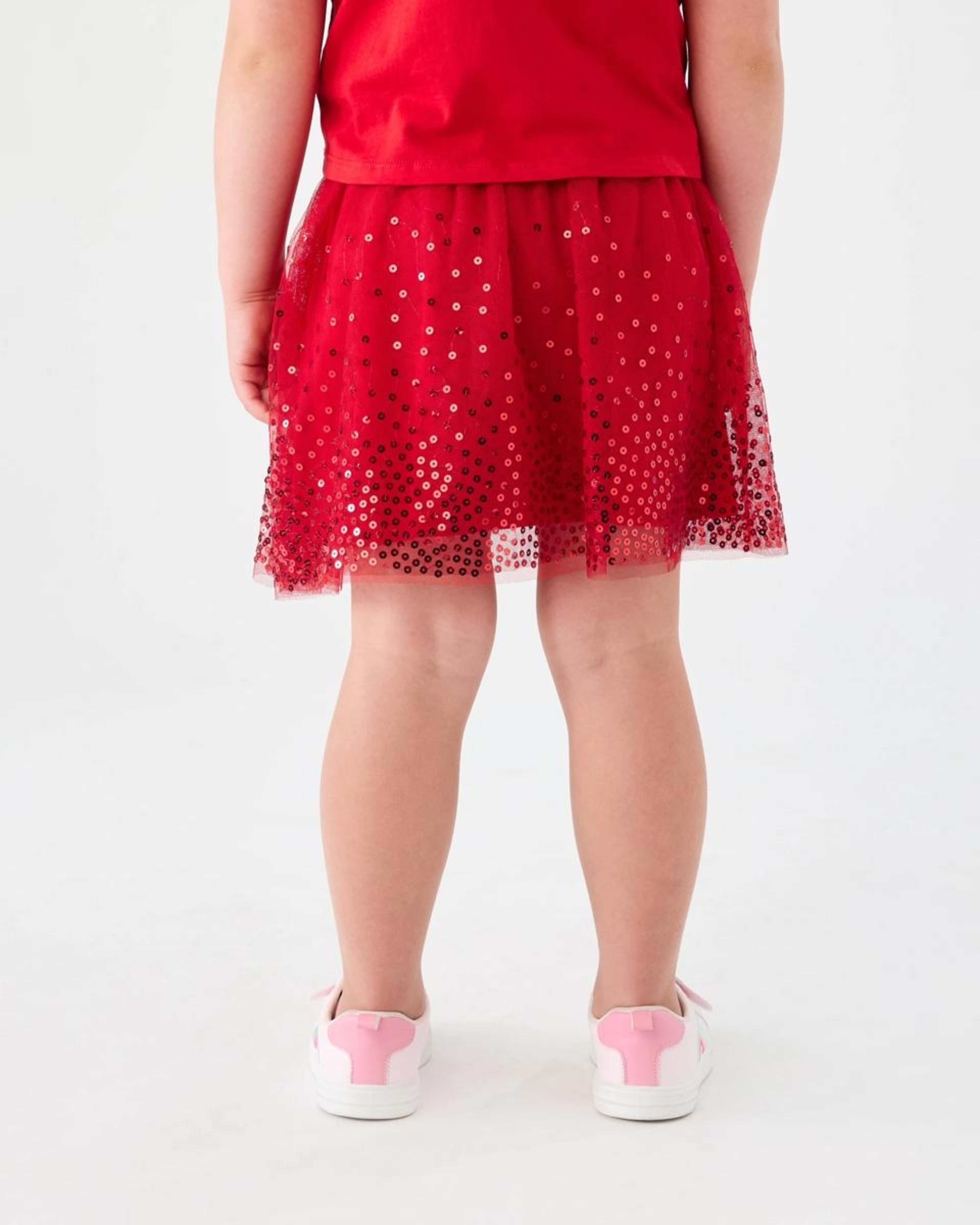 2 Christmas Sequin Tutu Skirt Strawberry, 2 of 7