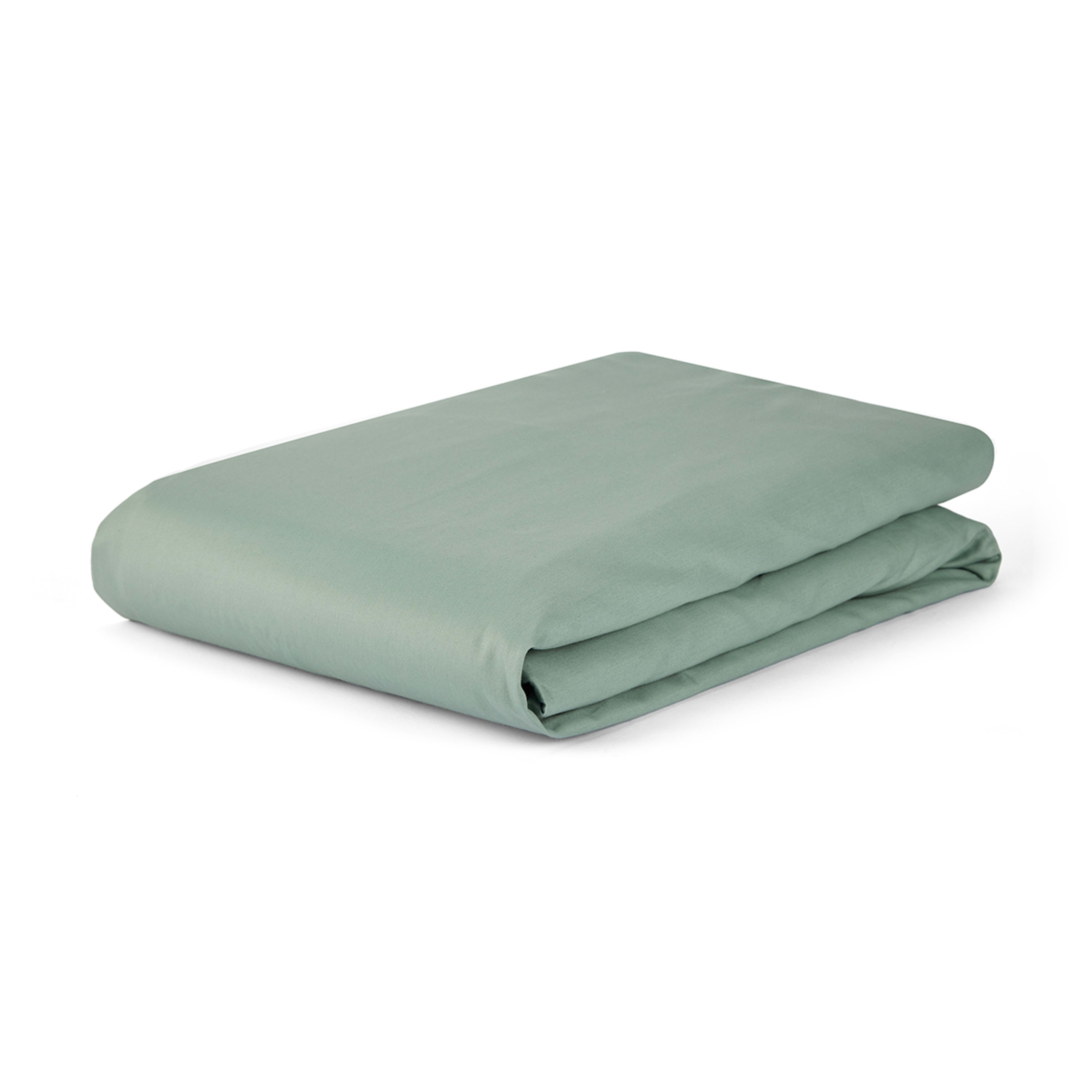 2 500 Thread Count Australian Grown Cotton Fitted Sheet - Queen Bed, Sage, 2 of 4