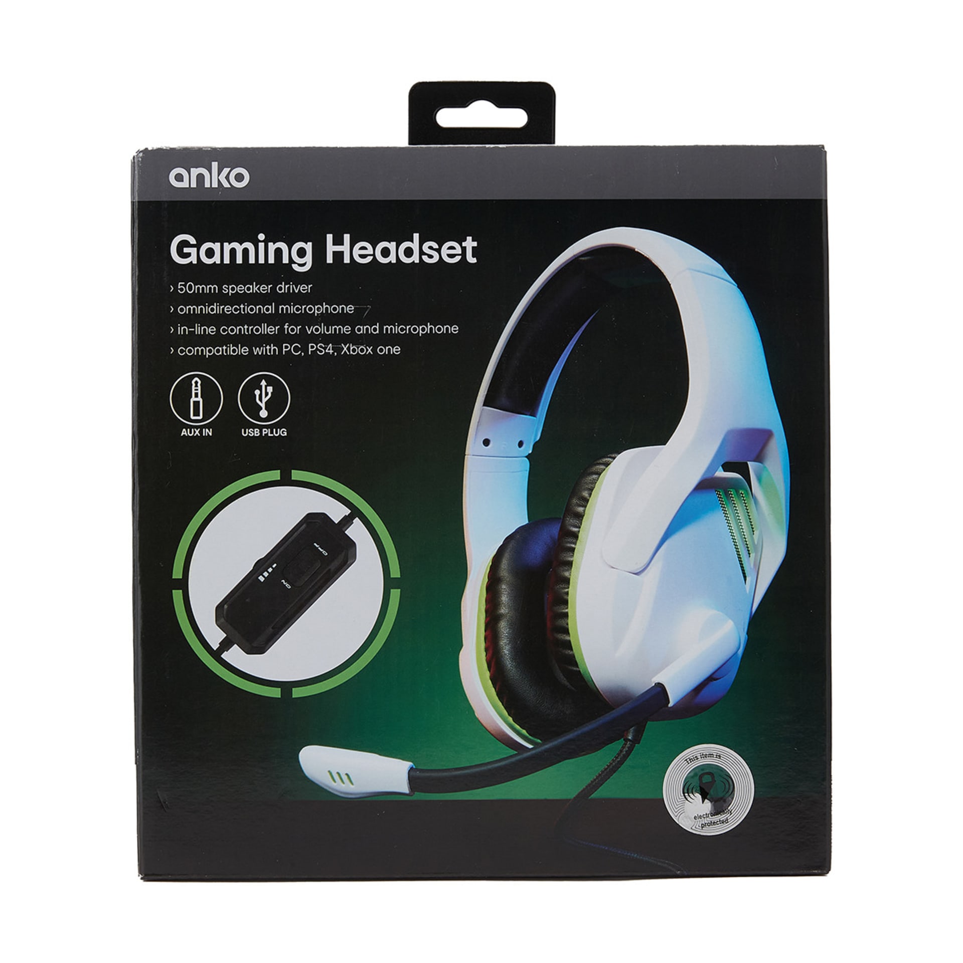 Gaming Headset White Kmart