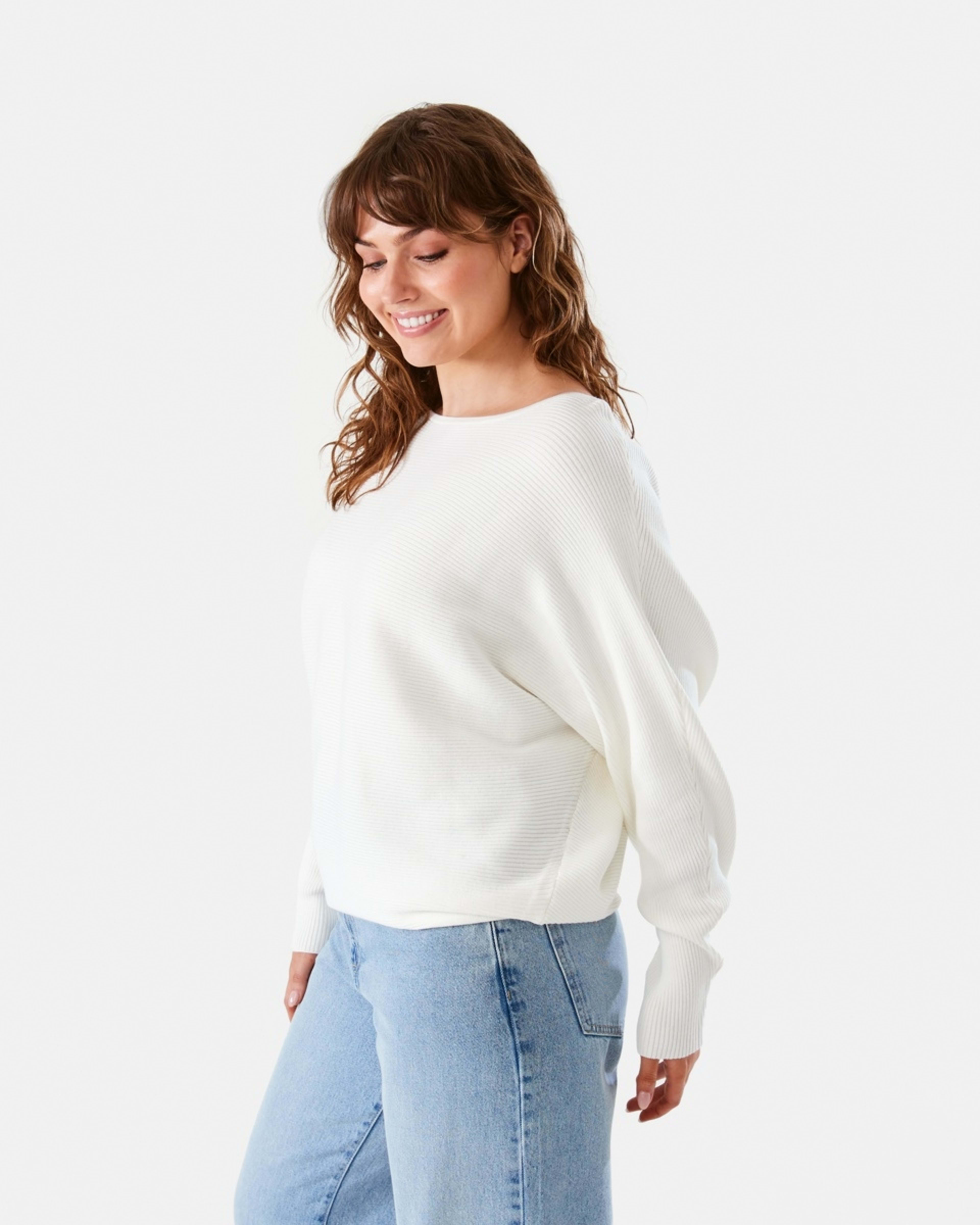 2 Batwing Jumper Ecru, 2 of 6