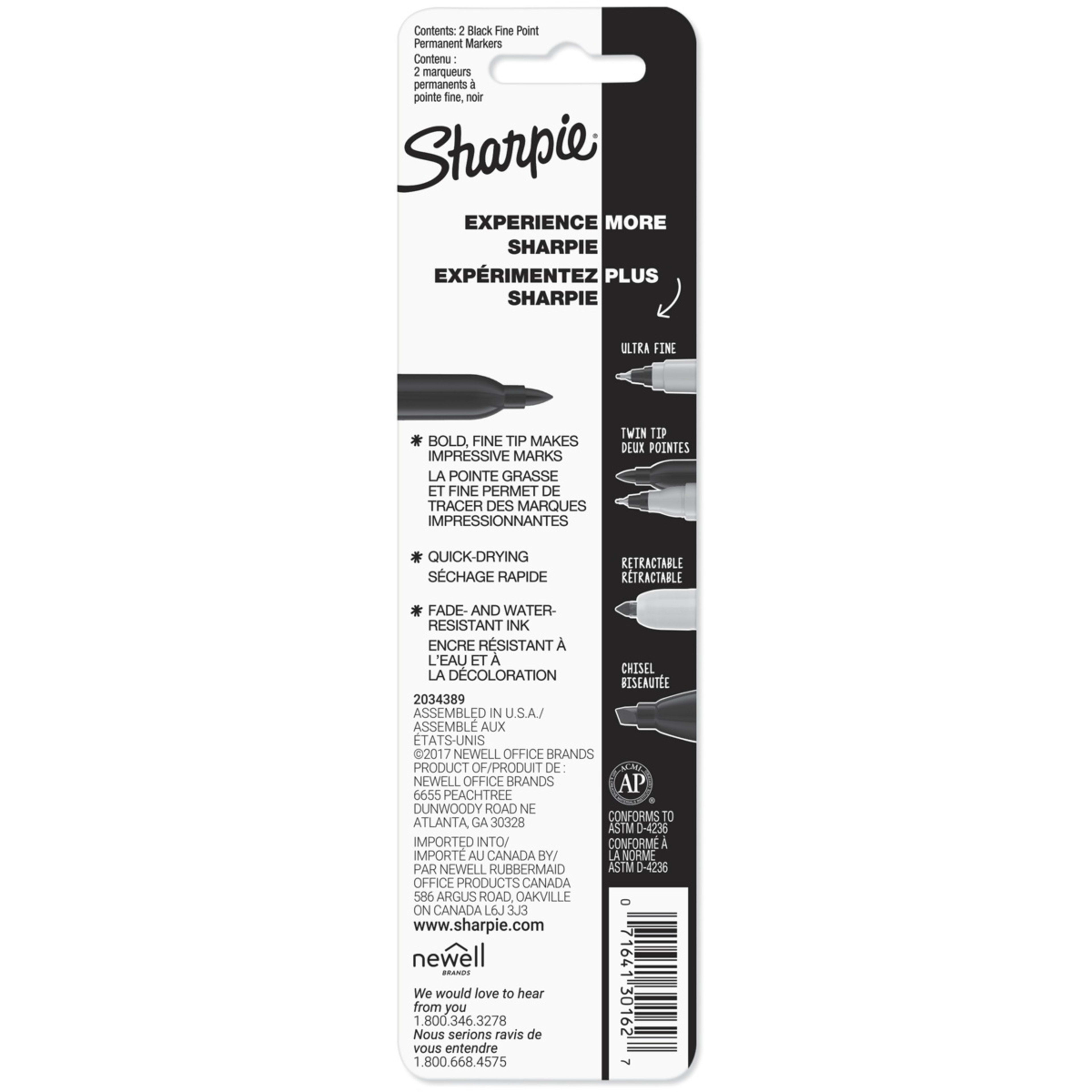 4 2 Pack Sharpie Fine Point Permanent Marker - Black, 4 of 5