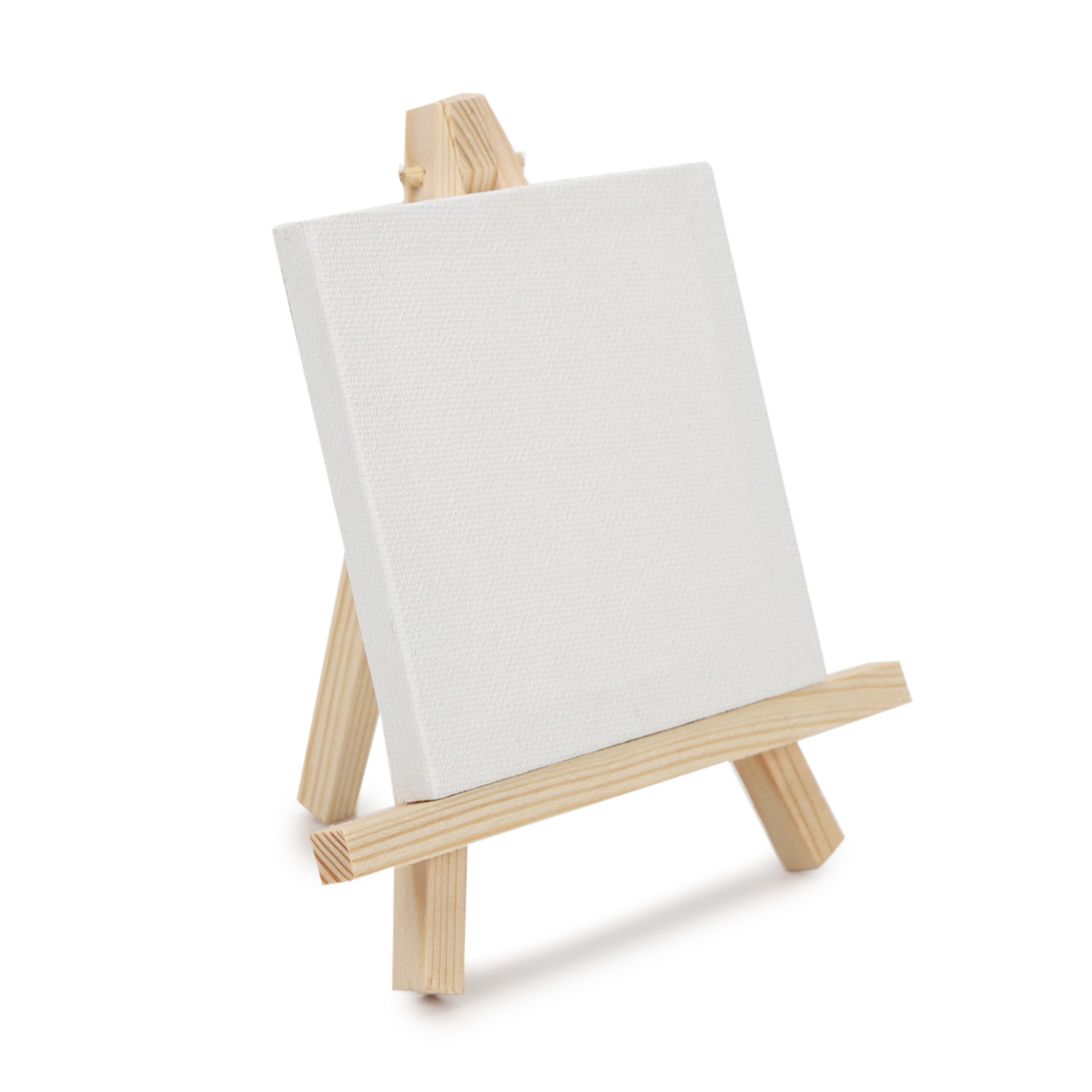 5 Pack Mini Easel and Canvas Kmart