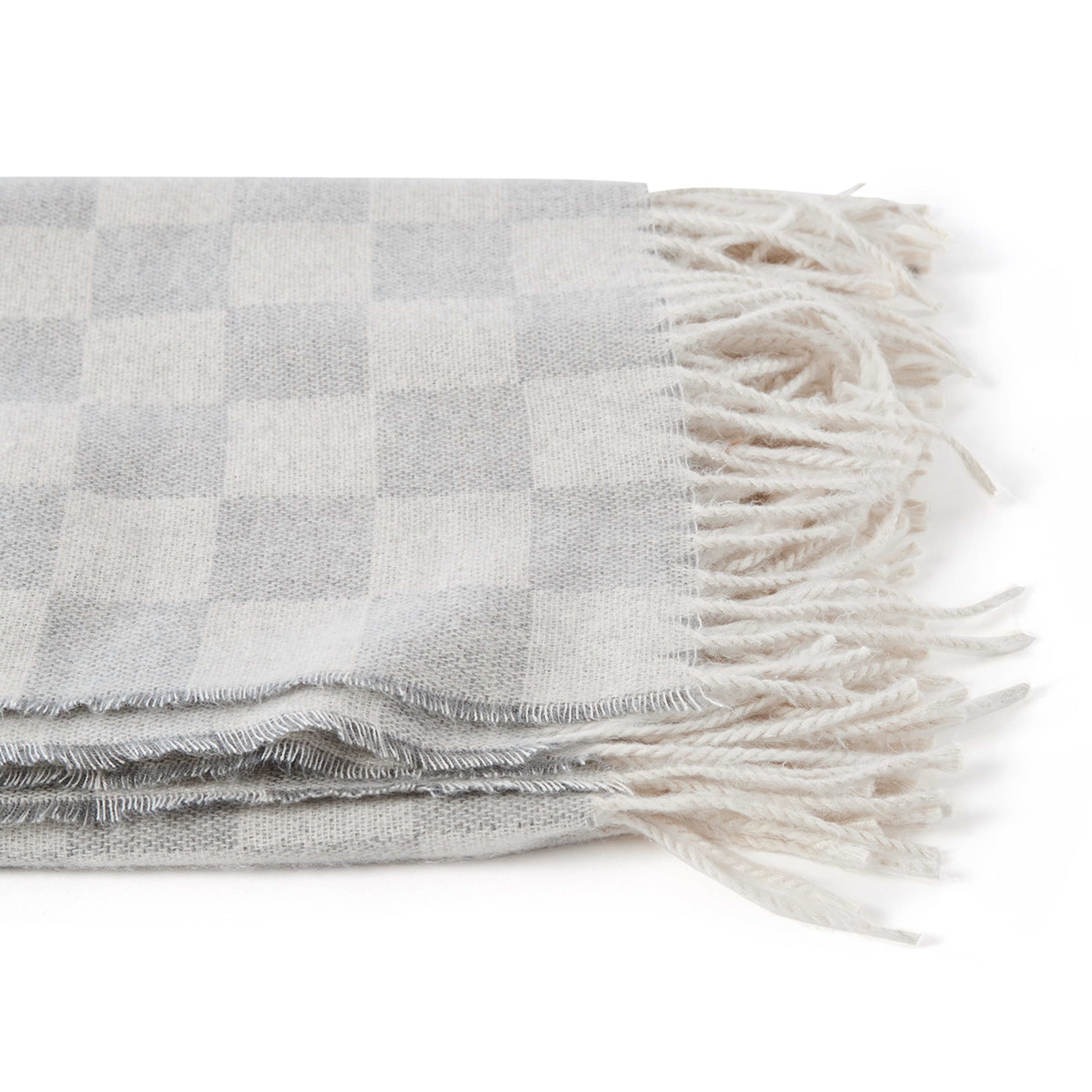 Check Woven Throw Grey Kmart