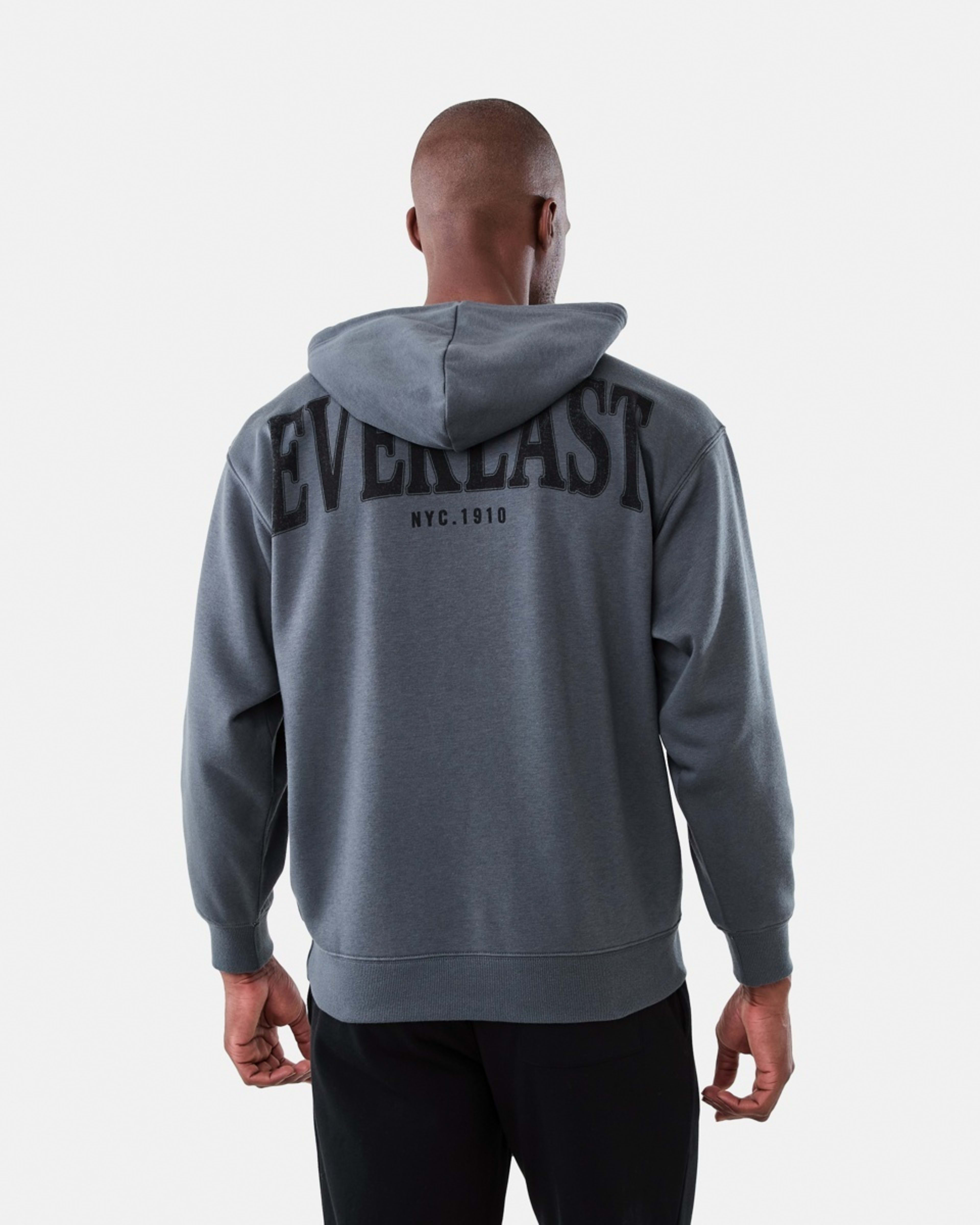 3 Everlast Mens Oversized Hoodie Ever Distress Charcoal, 3 of 9