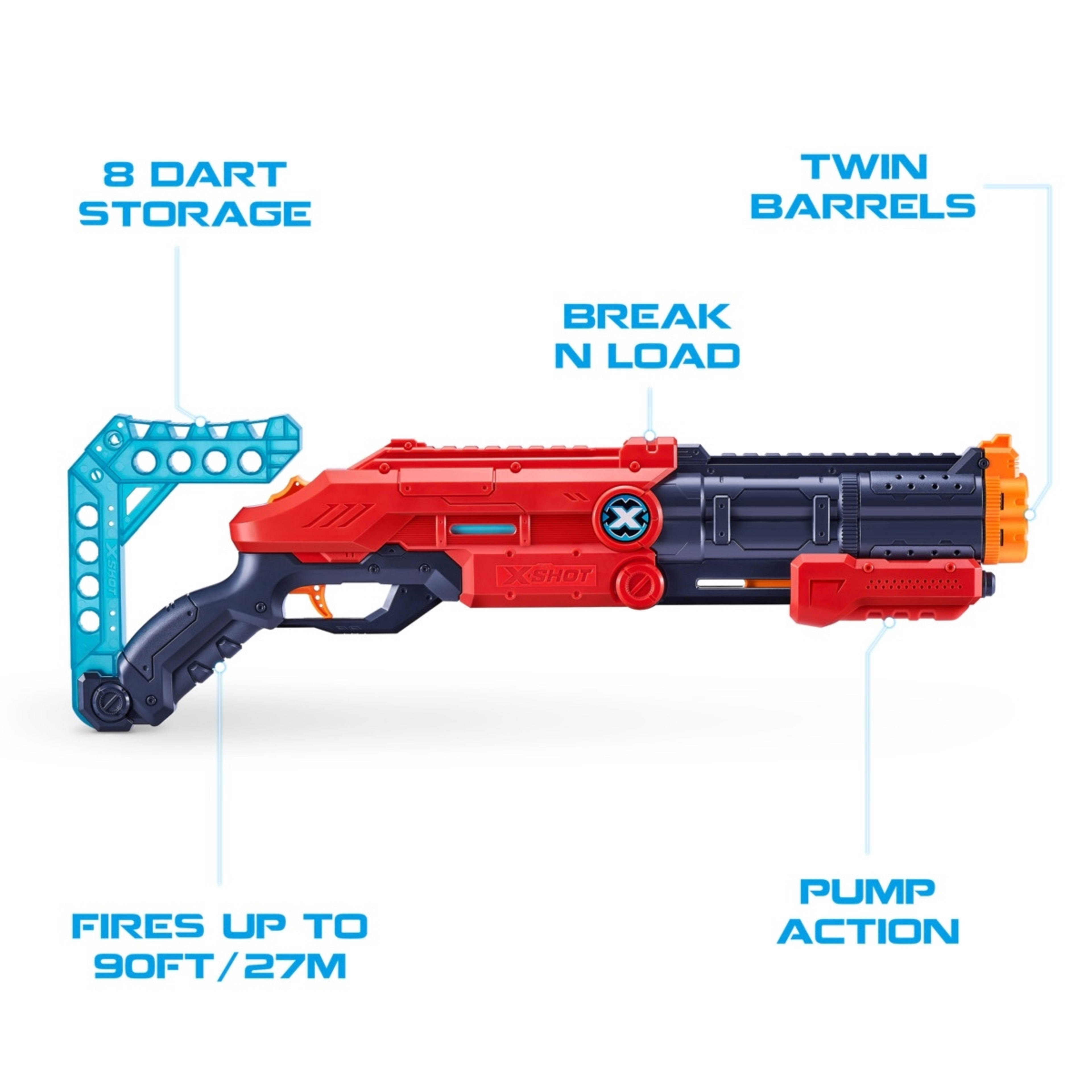XShot Excel Vigilante Foam Dart Blaster Kmart